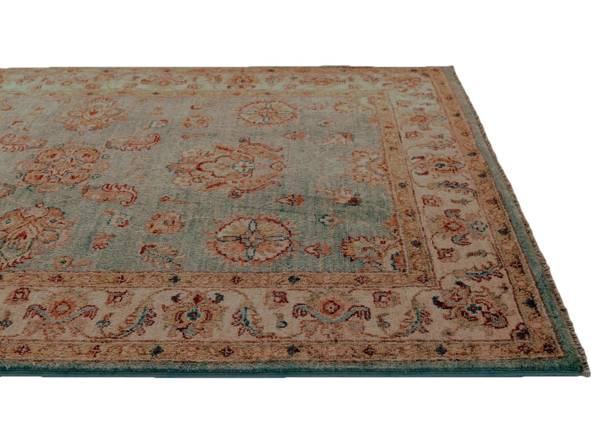 3' 4 x 5' Hand Knotted Ziegler Rug