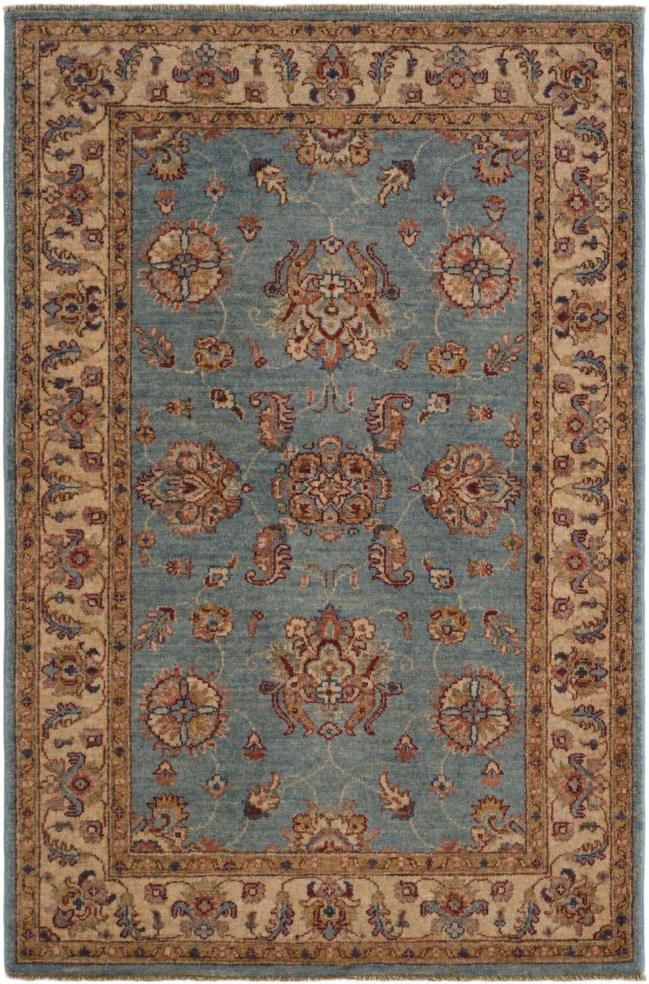 3' 4 x 5' Hand Knotted Ziegler Rug