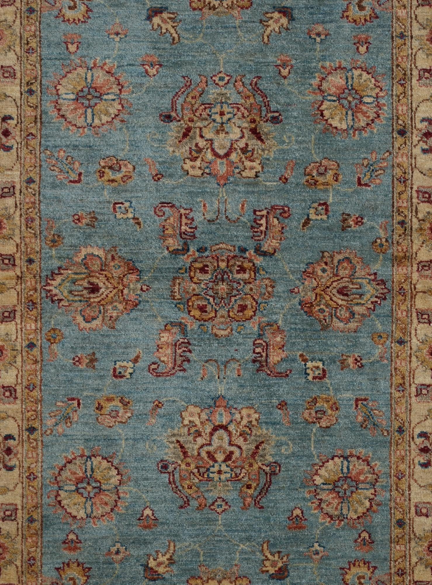 3' 5 x 5' Hand Knotted Ziegler Rug