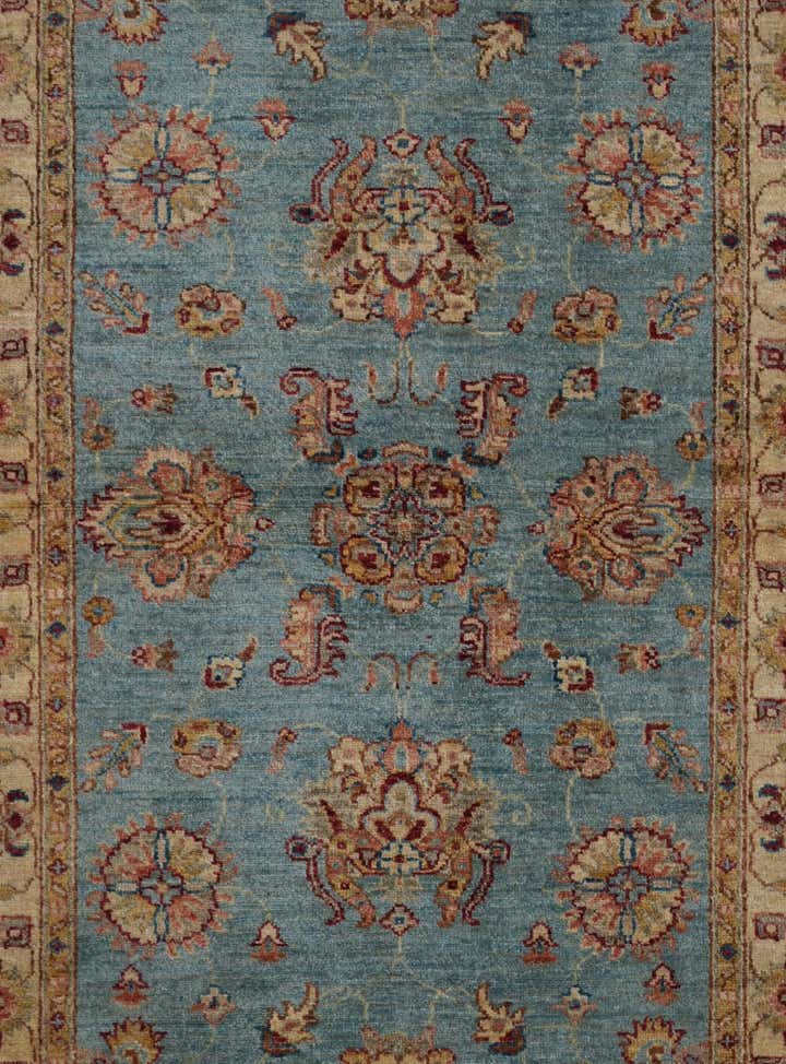 3' 5 x 5' Hand Knotted Ziegler Rug