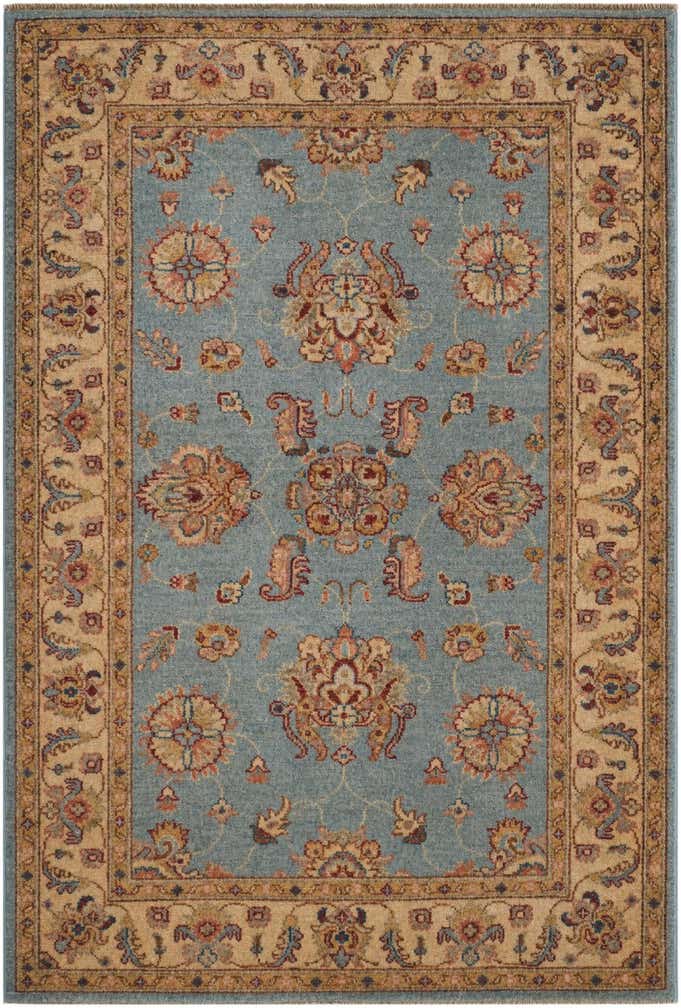 3' 5 x 5' Hand Knotted Ziegler Rug