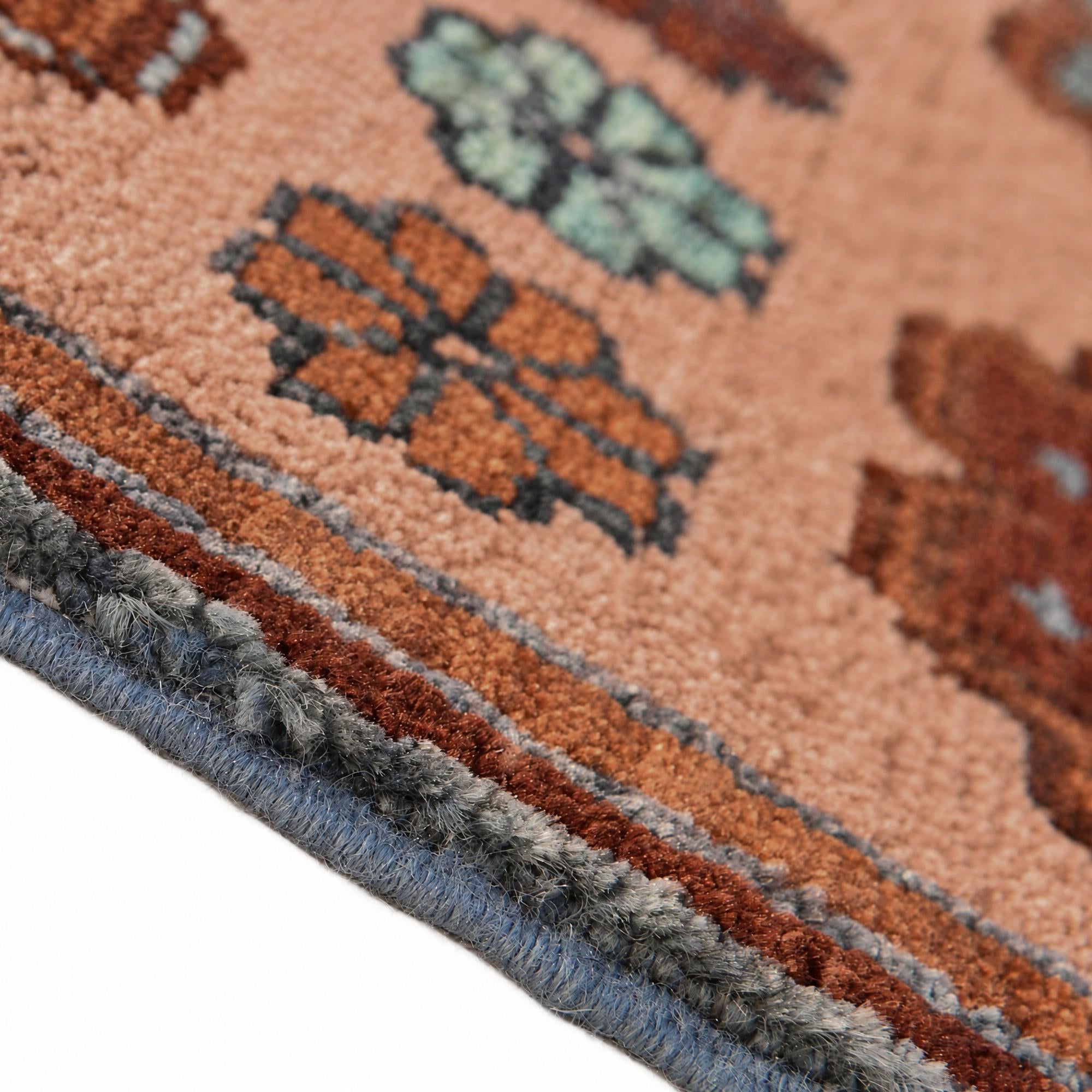 40cm x 60cm Hand Knotted Ziegler Rug