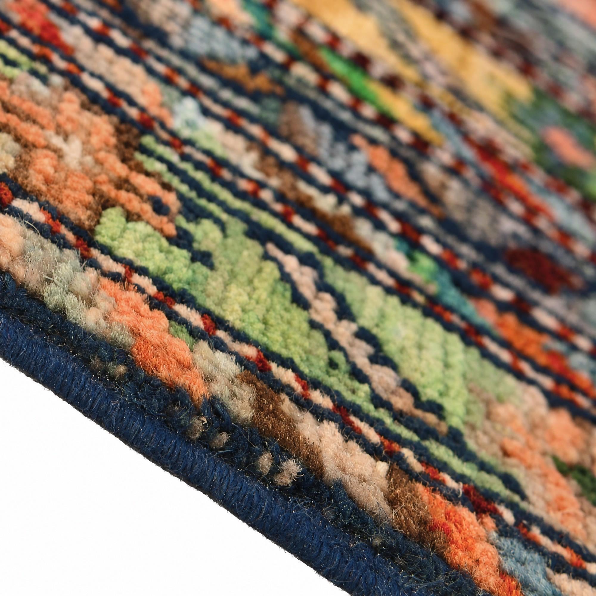 40cm x 60cm Hand Knotted Ziegler Rug