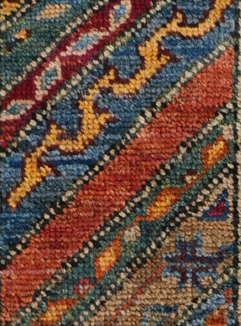 1' 4 x 2' Hand Knotted Ziegler Rug