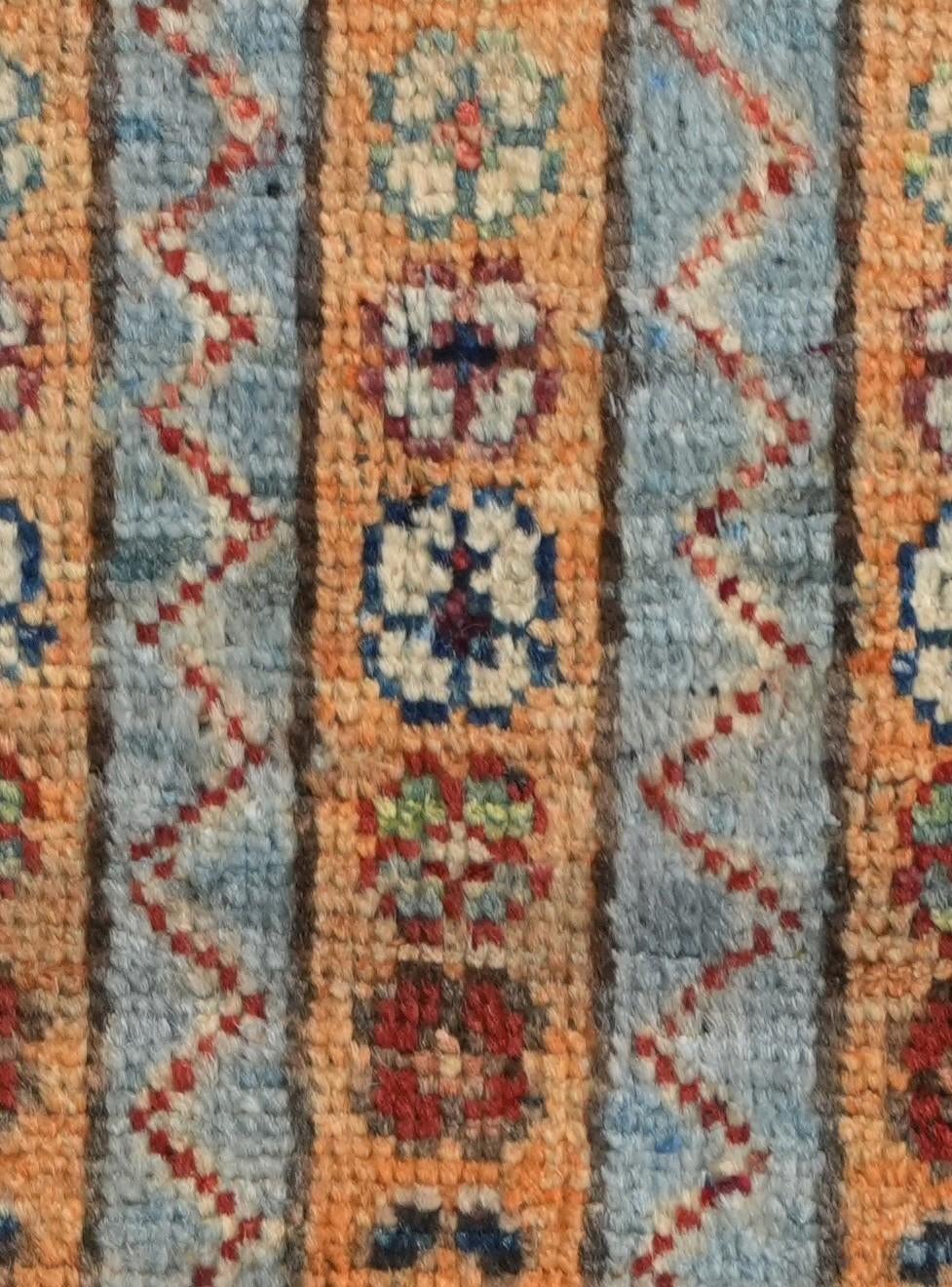 1' 4 x 2' Hand Knotted Ziegler Rug
