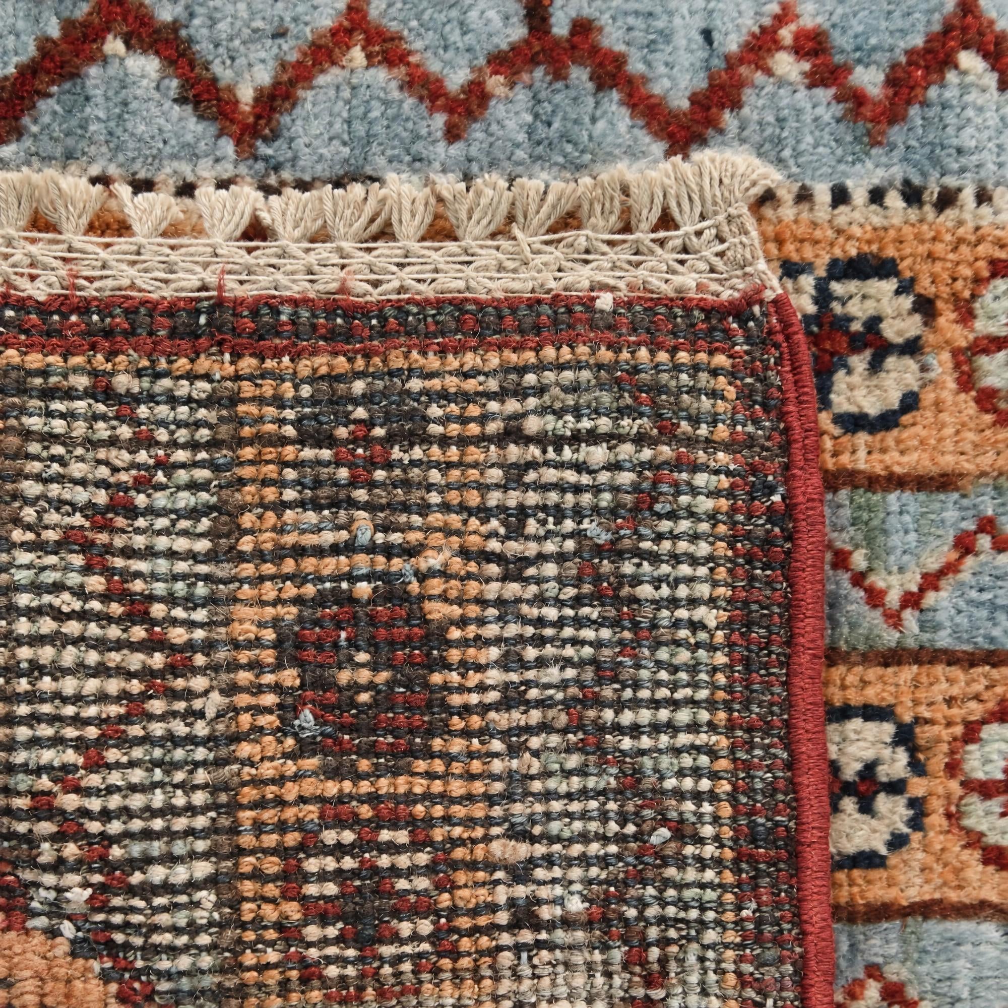 1' 4 x 2' Hand Knotted Ziegler Rug