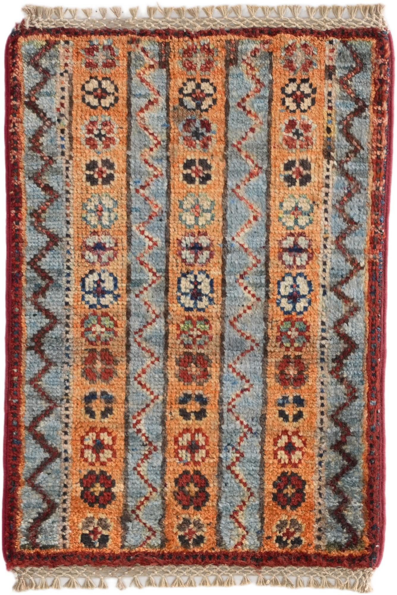 1' 4 x 2' Hand Knotted Ziegler Rug