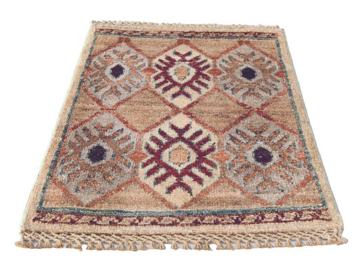 Detailansicht von 40cm x 60cm Handgeknüpft Ziegler Teppich