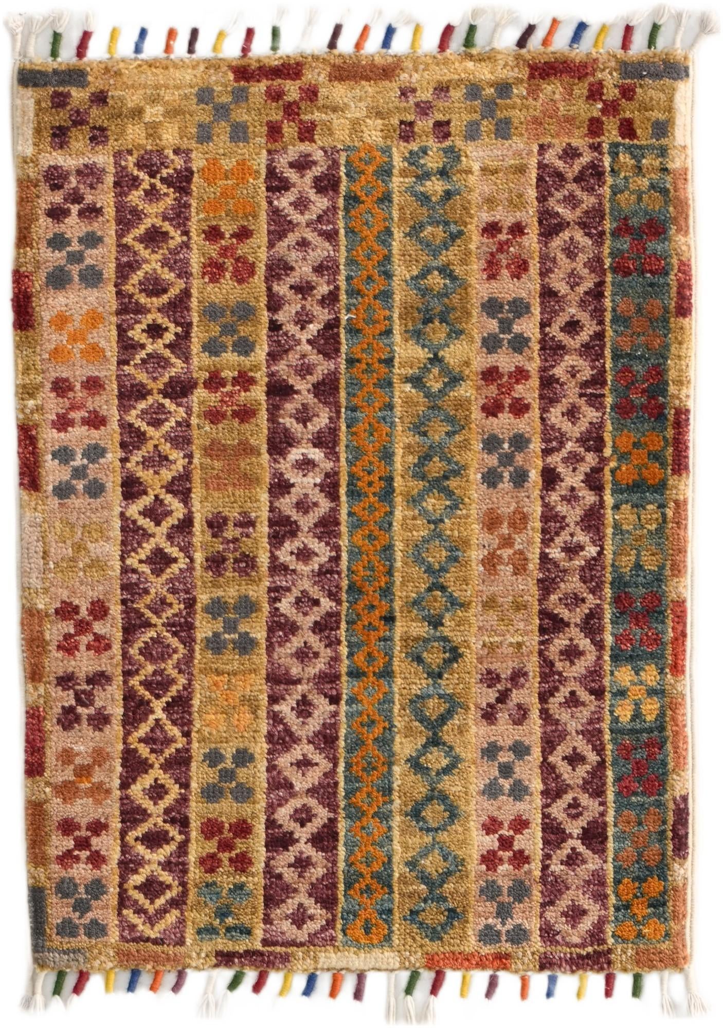 1' 4 x 1' 10 Hand Knotted Ziegler Rug