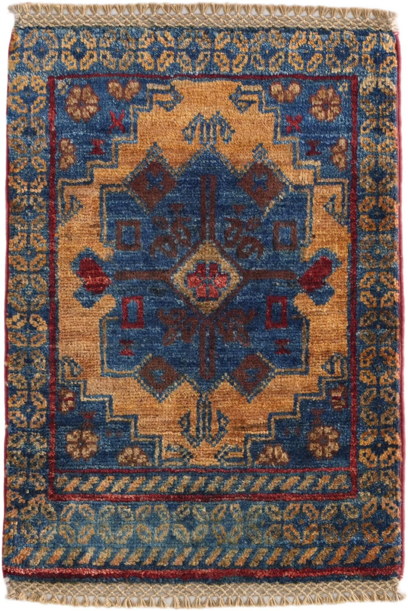 1' 4 x 2' Hand Knotted Ziegler Rug