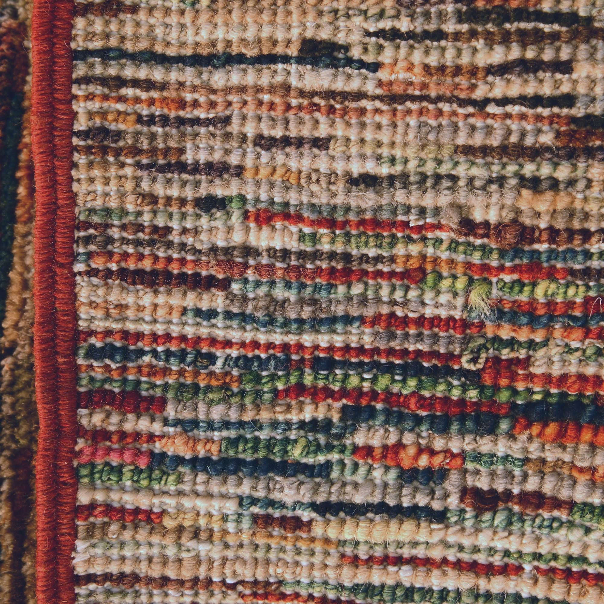 1' 4 x 2' Hand Knotted Ziegler Rug