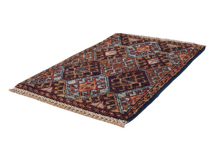 Detailansicht von 40cm x 60cm Handgeknüpft Ziegler Teppich