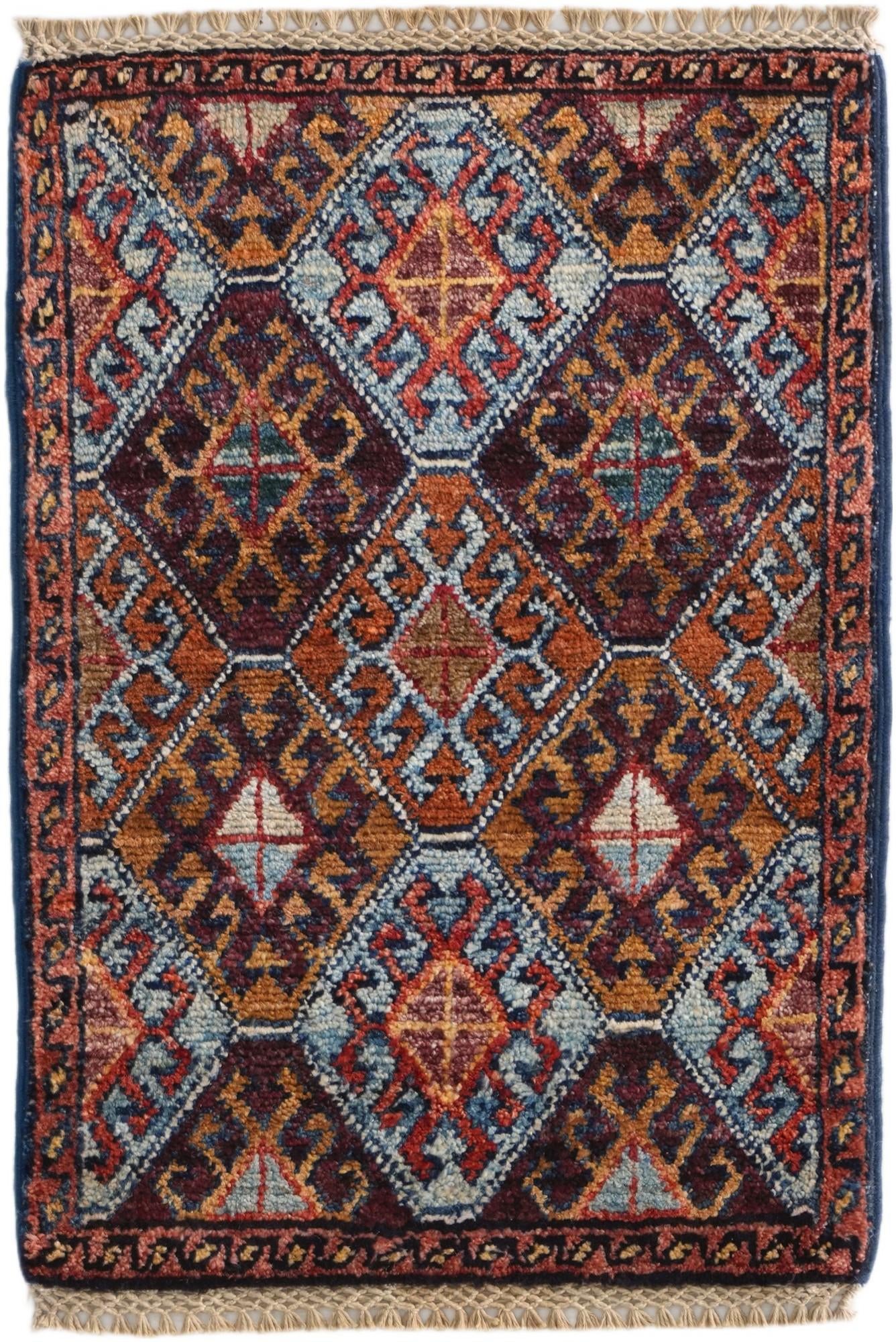 1' 4 x 2' Hand Knotted Ziegler Rug