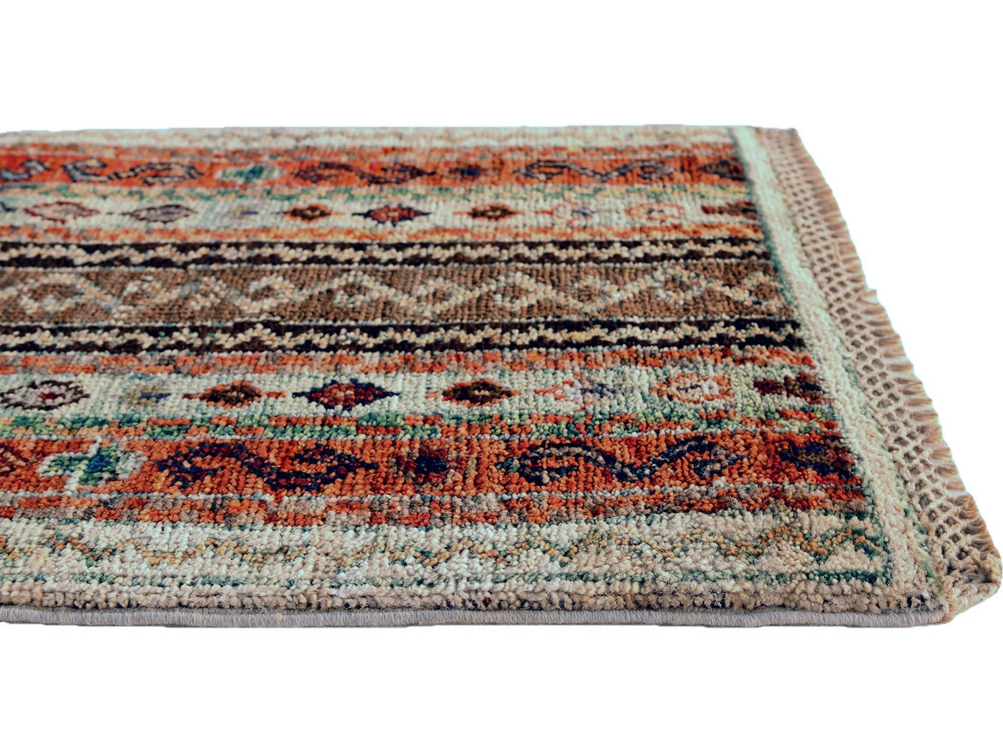 1' 4 x 2' Hand Knotted Ziegler Rug