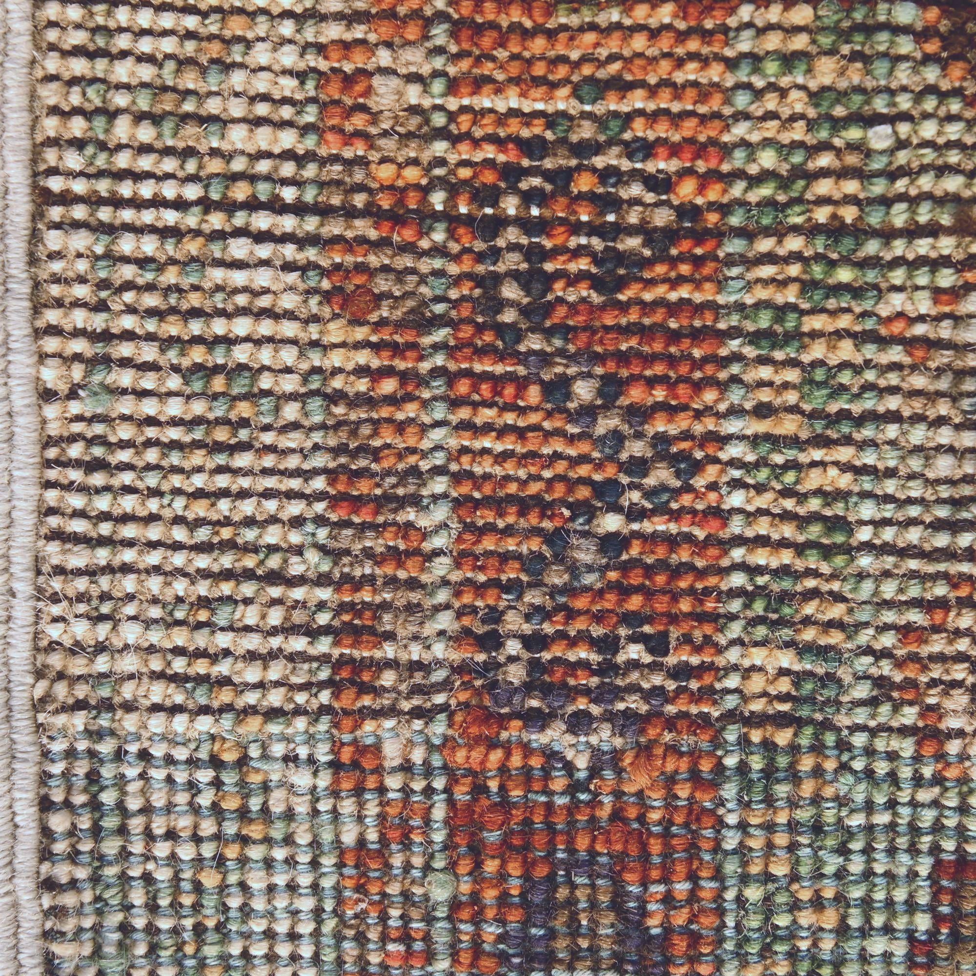 1' 4 x 2' Hand Knotted Ziegler Rug