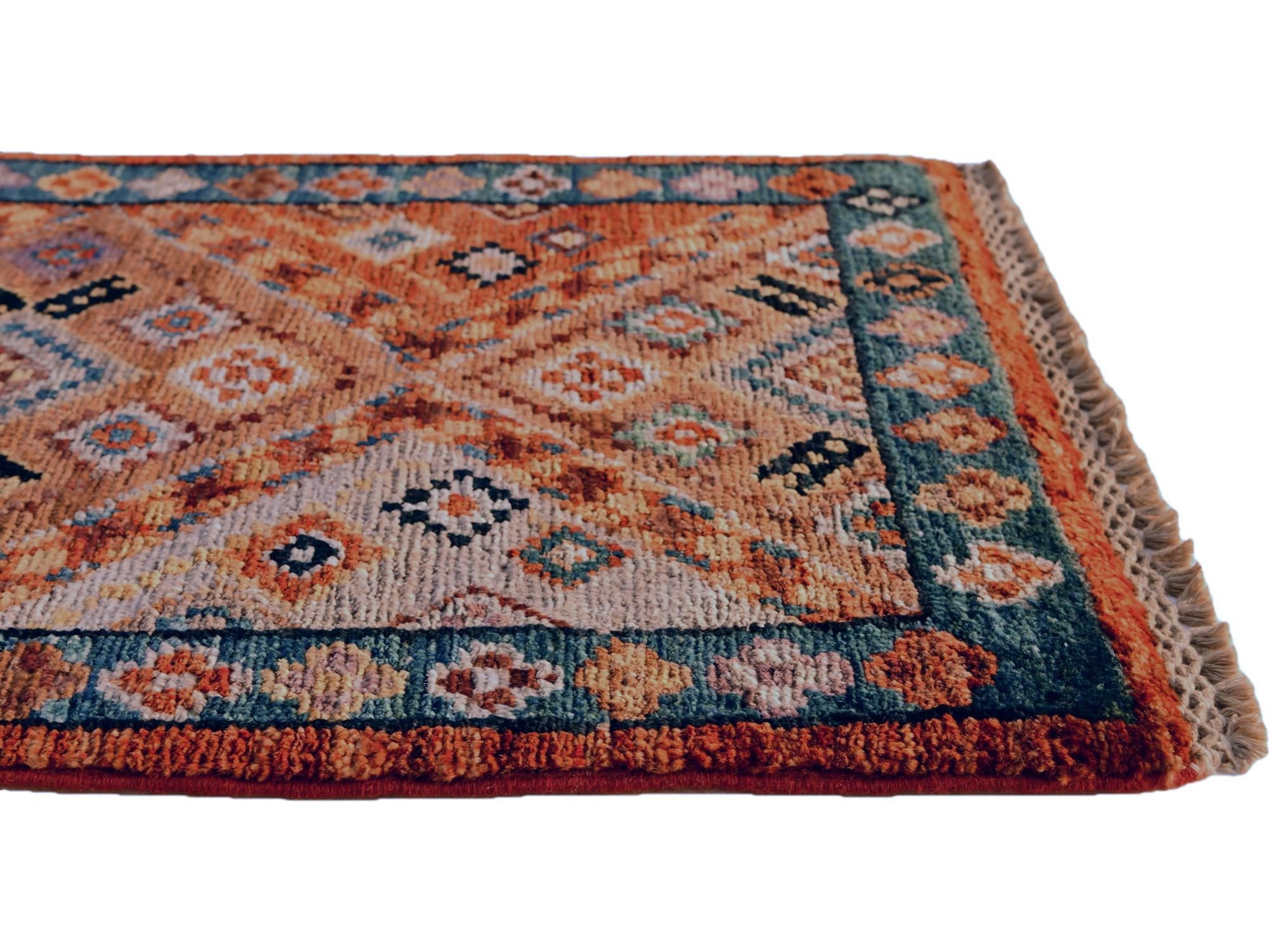 40cm x 60cm Hand Knotted Ziegler Rug