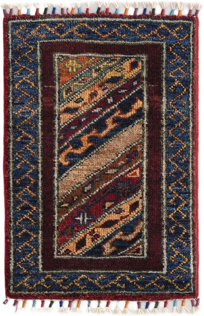 1' 4 x 2' Hand Knotted Ziegler Rug