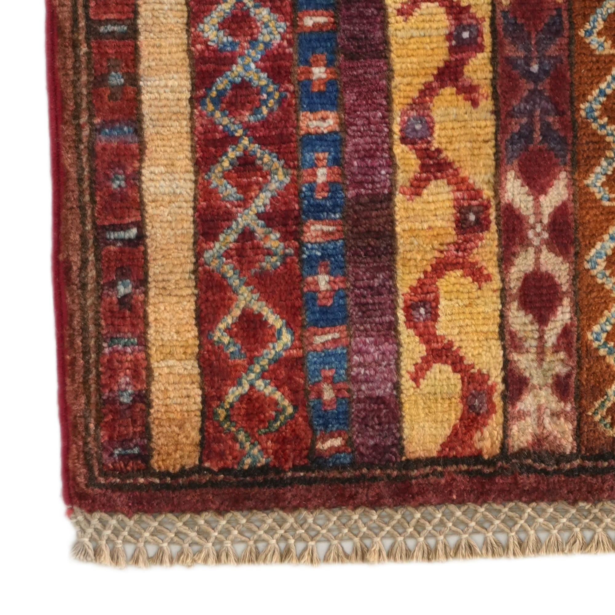 1' 4 x 2' Hand Knotted Ziegler Rug