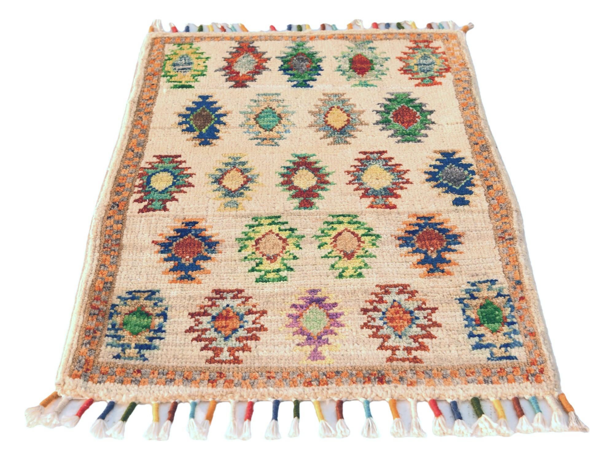 40cm x 60cm Hand Knotted Ziegler Rug