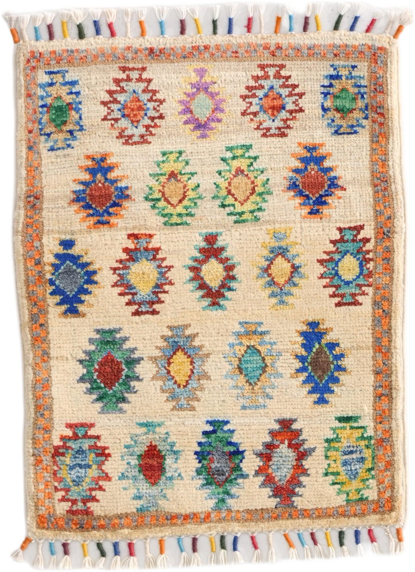 1' 5 x 1' 11 Hand Knotted Ziegler Rug