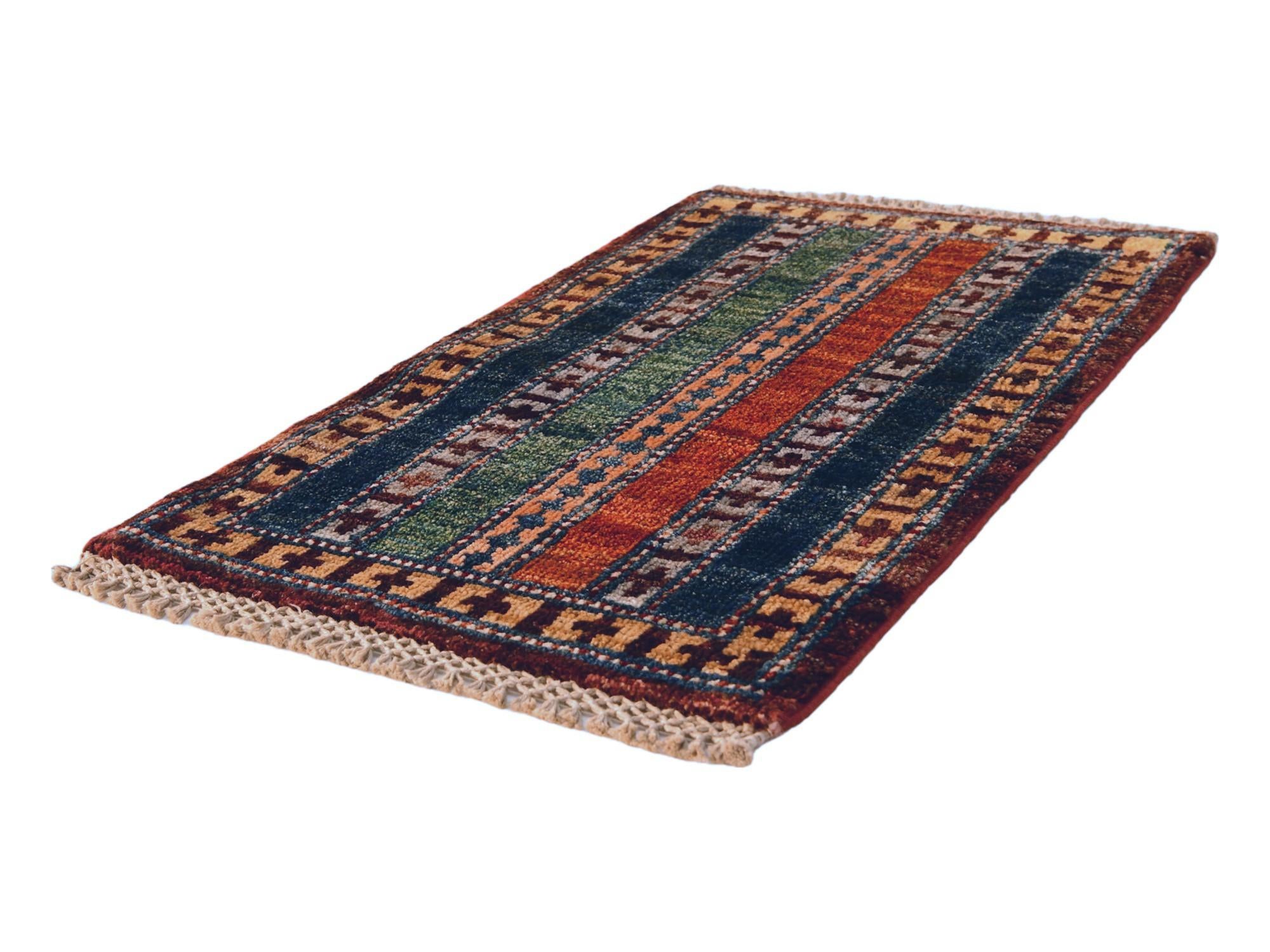 1' 4 x 2' Hand Knotted Ziegler Rug