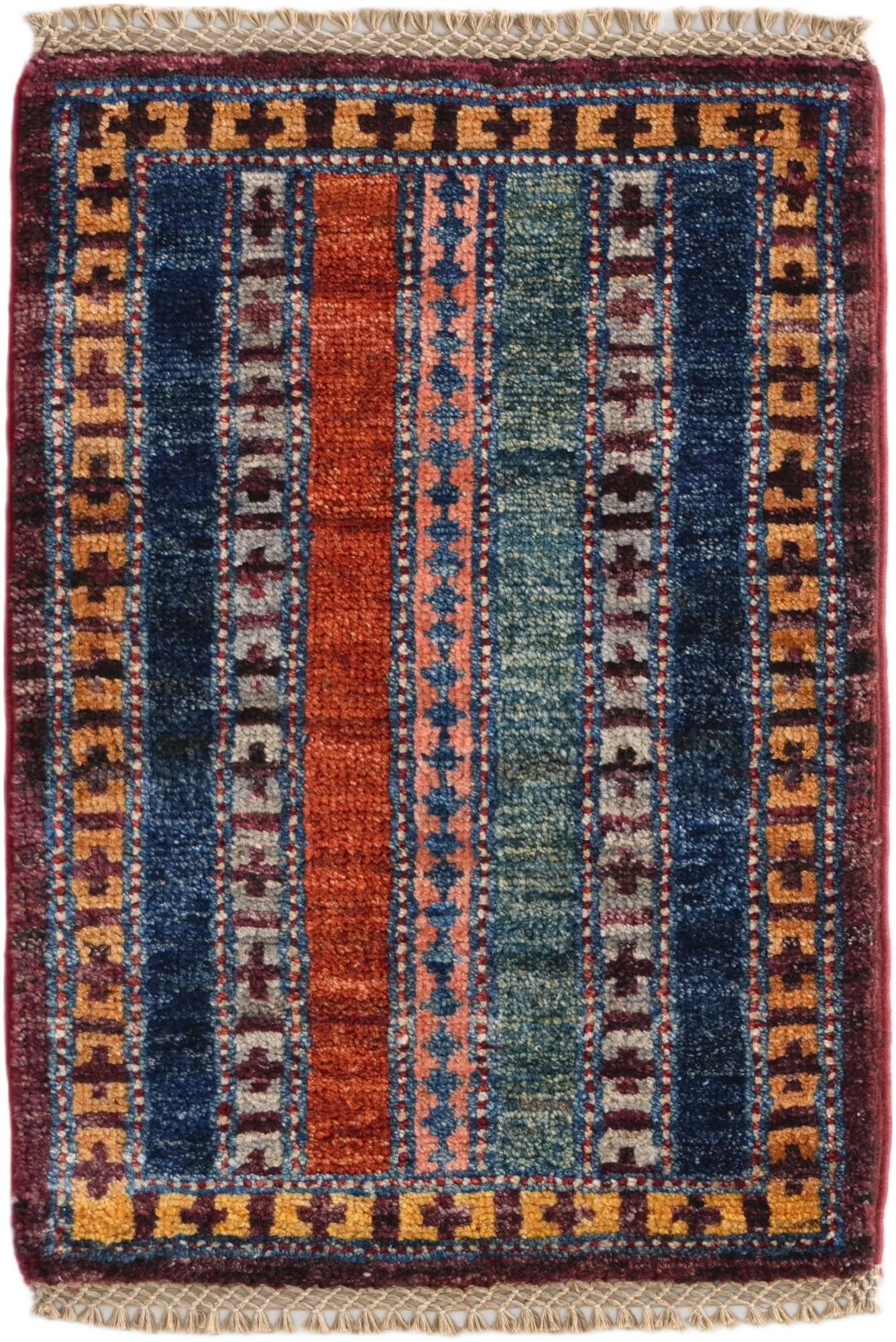 1' 4 x 2' Hand Knotted Ziegler Rug