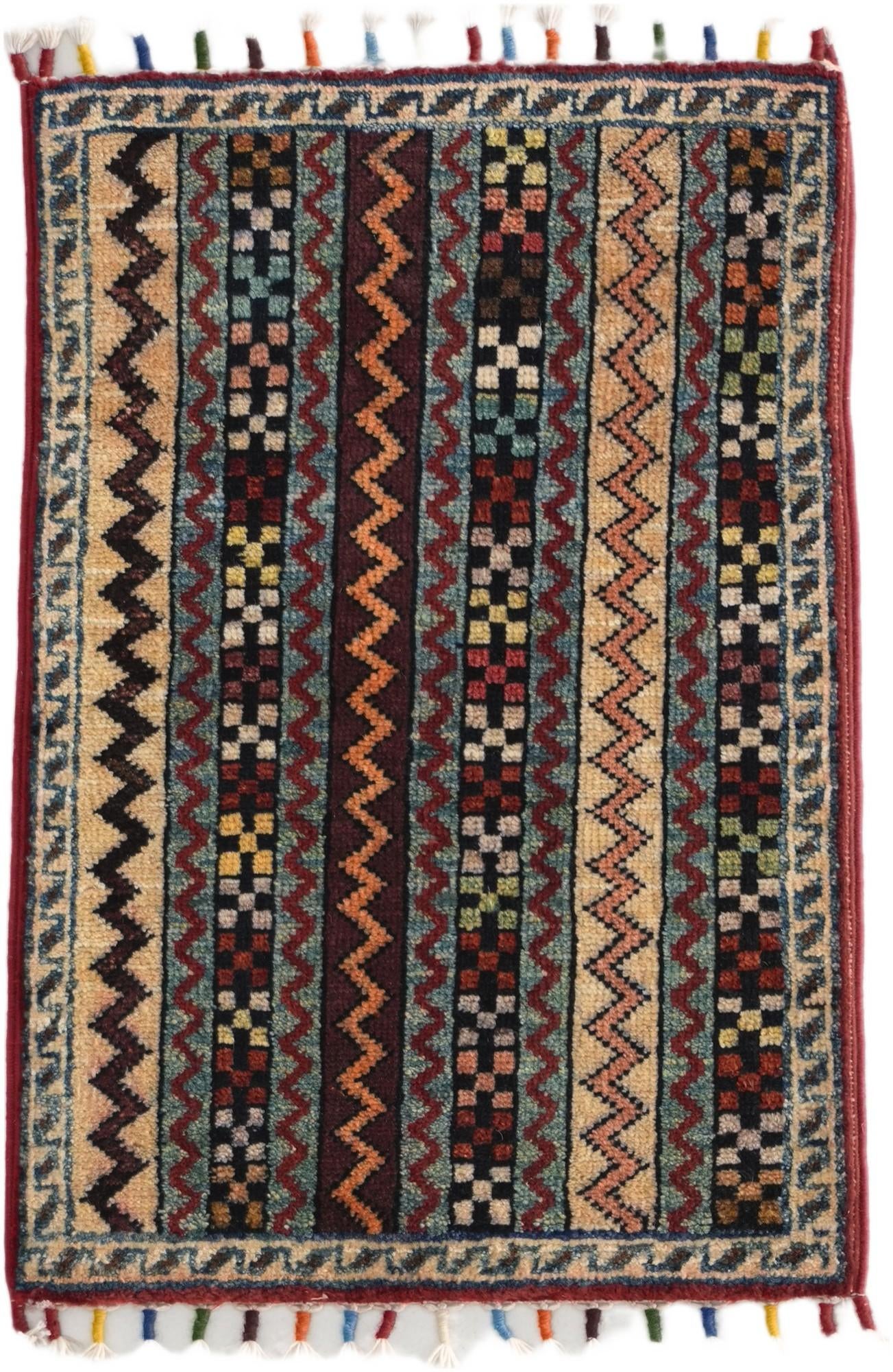 1' 3 x 2' Hand Knotted Ziegler Rug