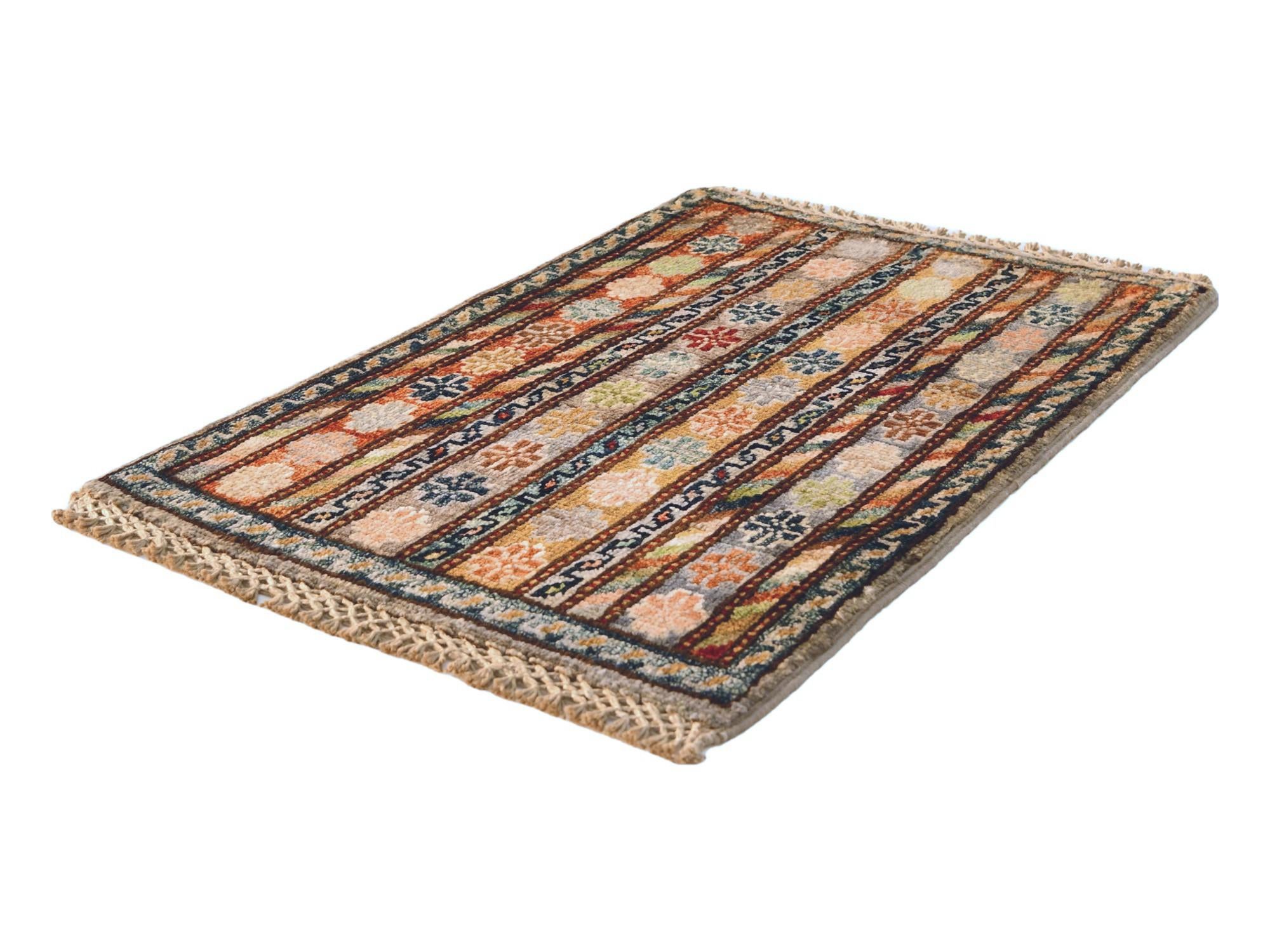 1' 4 x 2' Hand Knotted Ziegler Rug