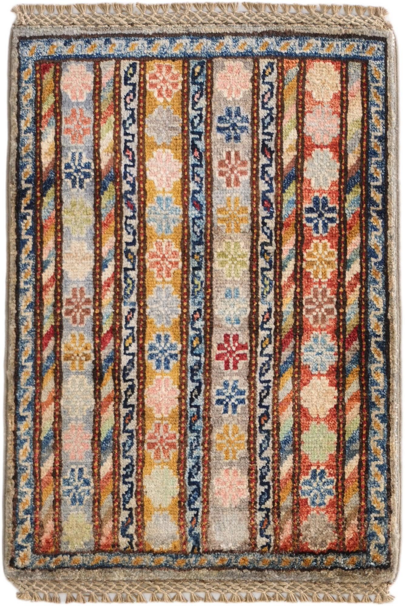1' 4 x 2' Hand Knotted Ziegler Rug