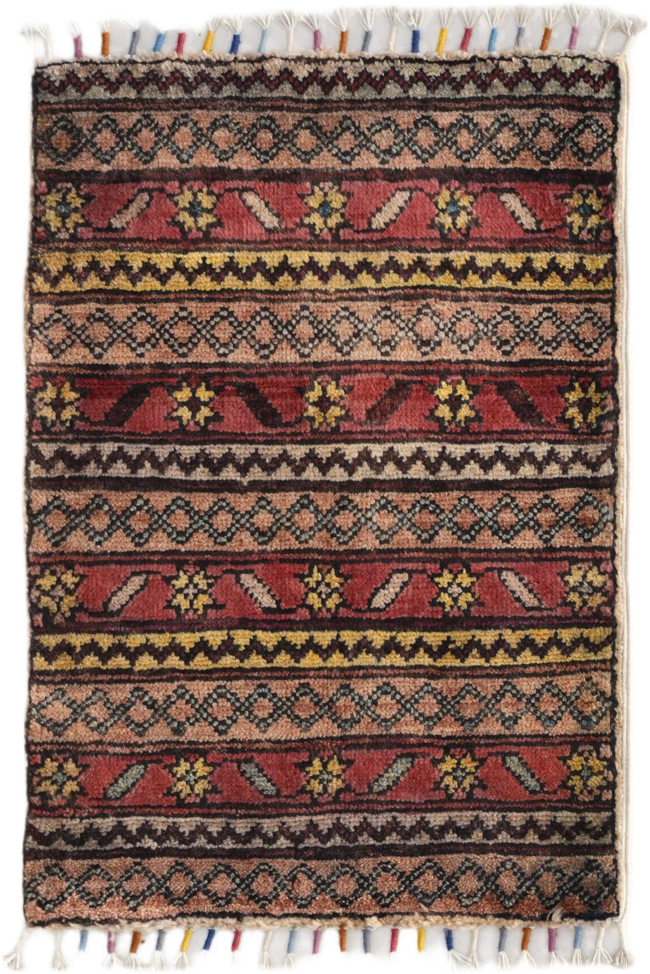 1' 4 x 2' Hand Knotted Ziegler Rug