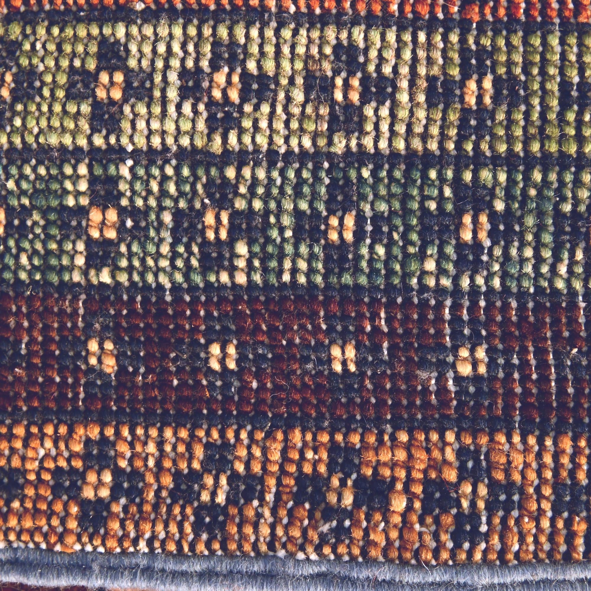 1' 4 x 2' Hand Knotted Ziegler Rug