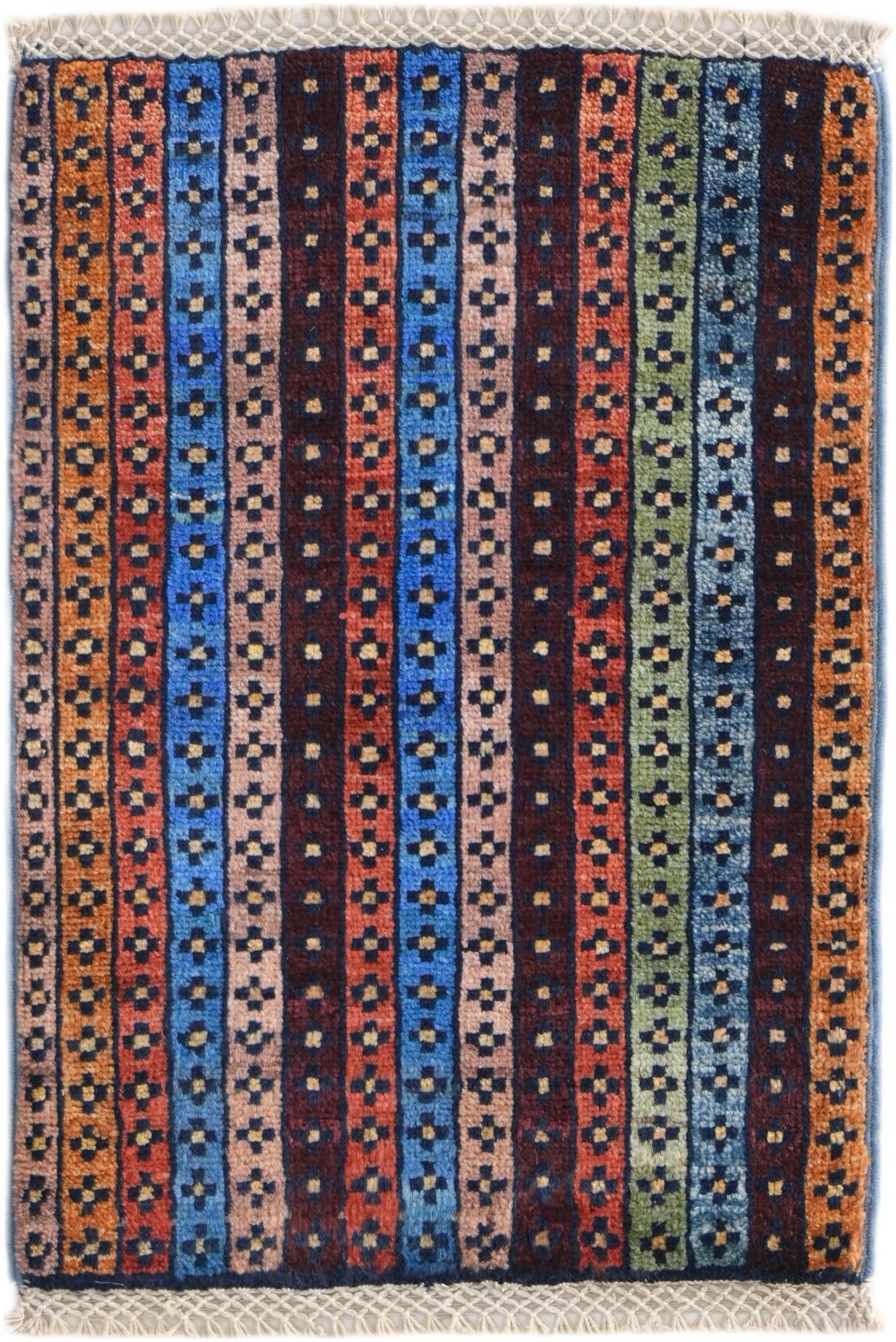 1' 4 x 2' Hand Knotted Ziegler Rug