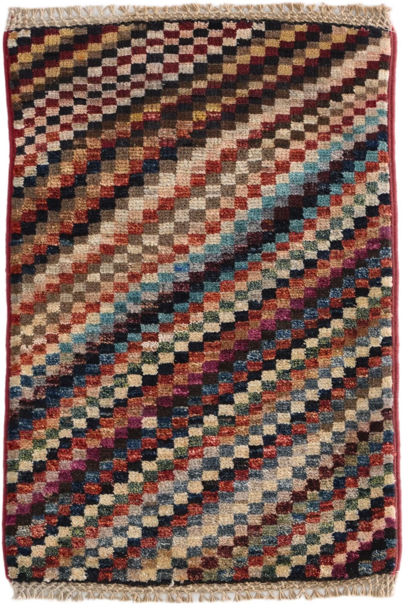 1' 4 x 2' Hand Knotted Ziegler Rug