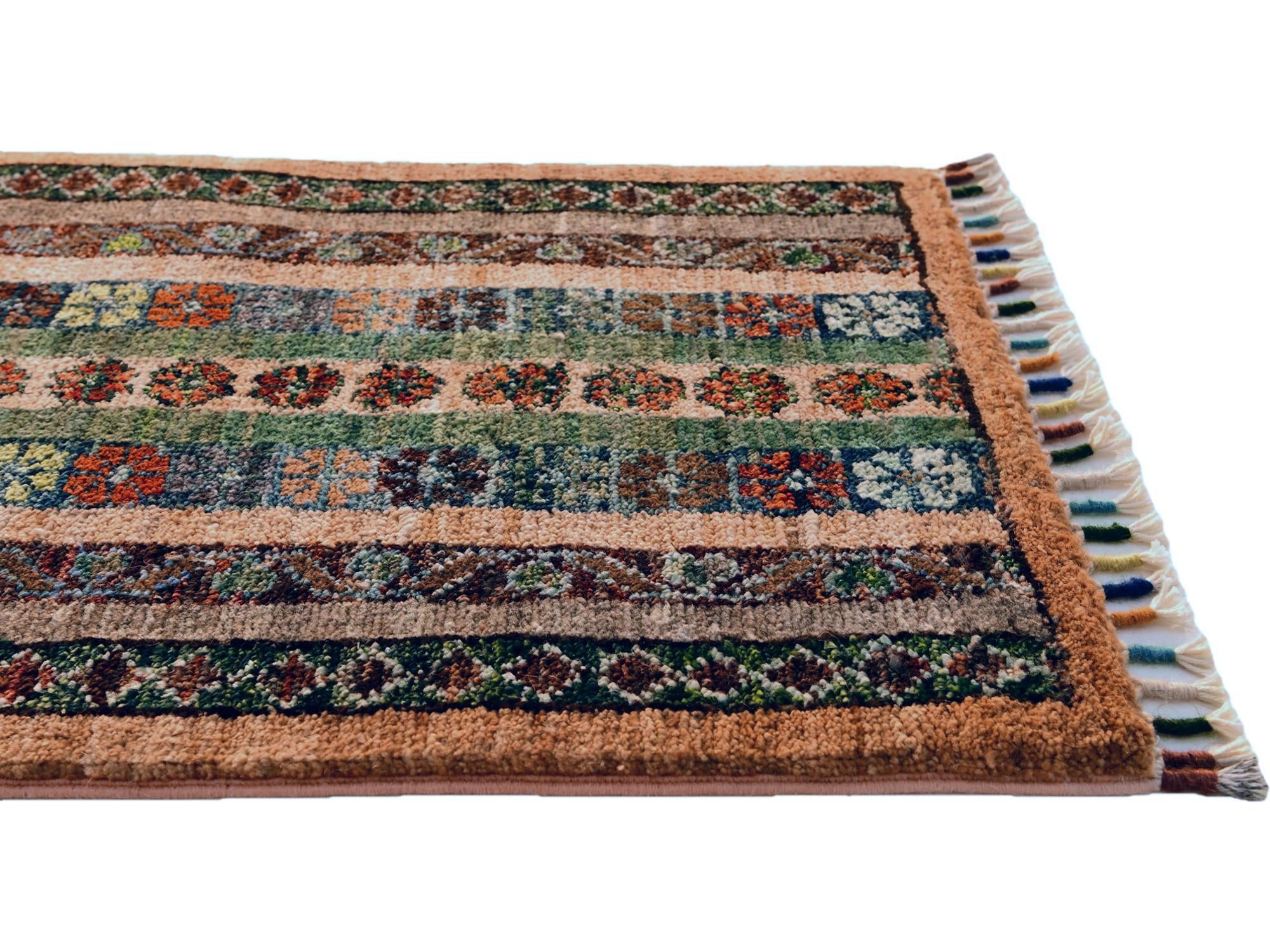 1' 4 x 2' Hand Knotted Ziegler Rug