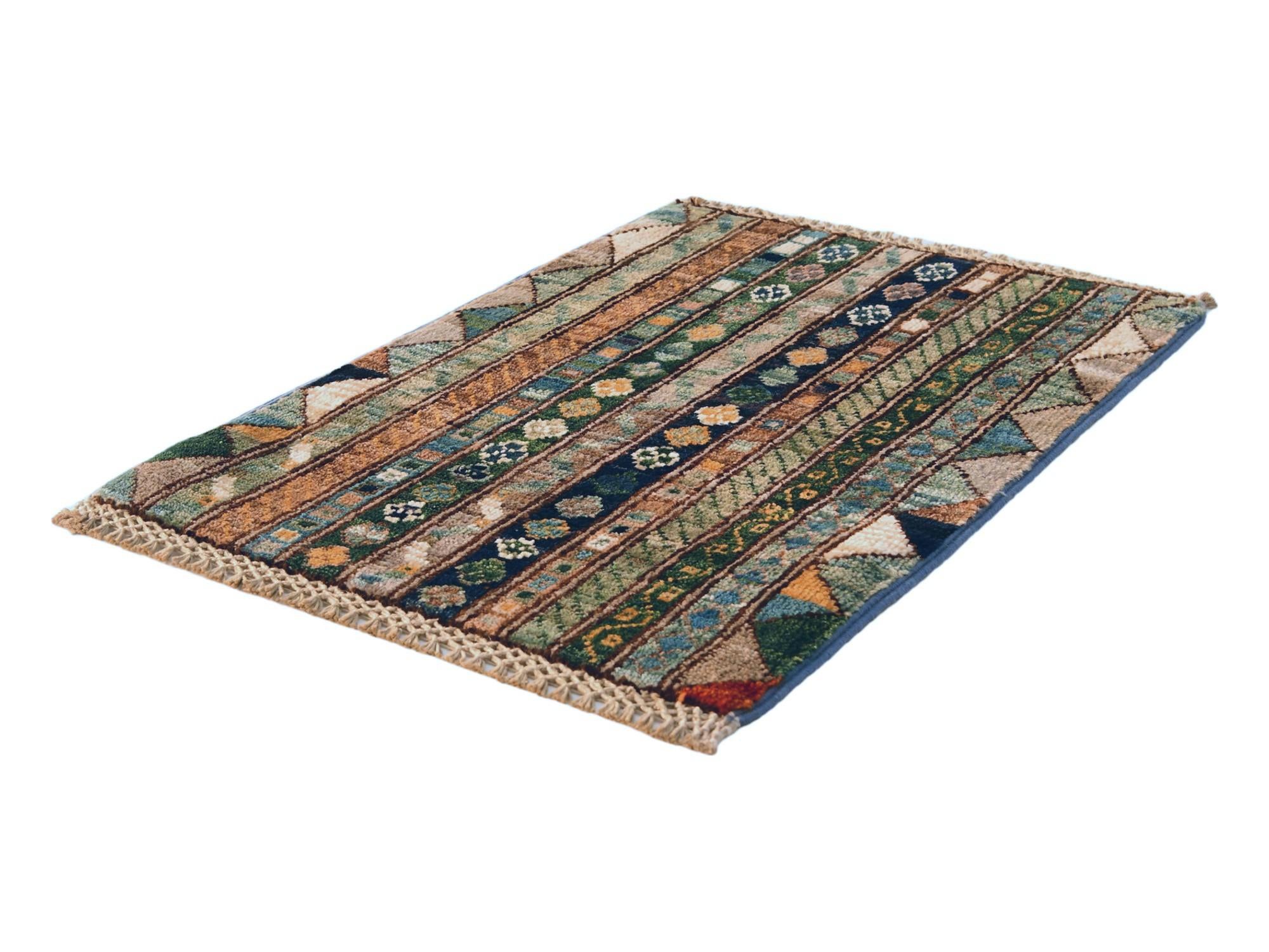 1' 4 x 2' Hand Knotted Ziegler Rug