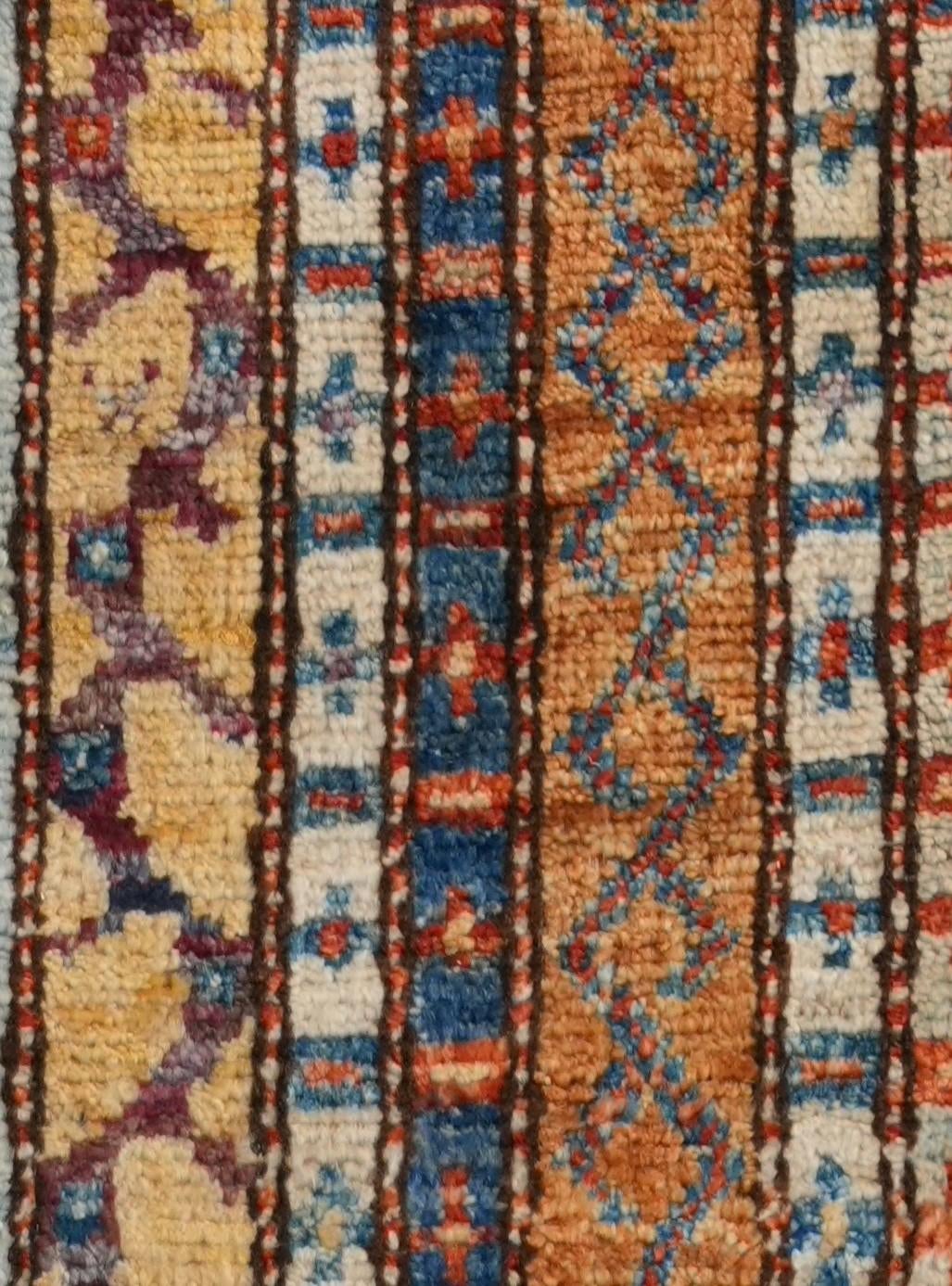 1' 4 x 2' Hand Knotted Ziegler Rug