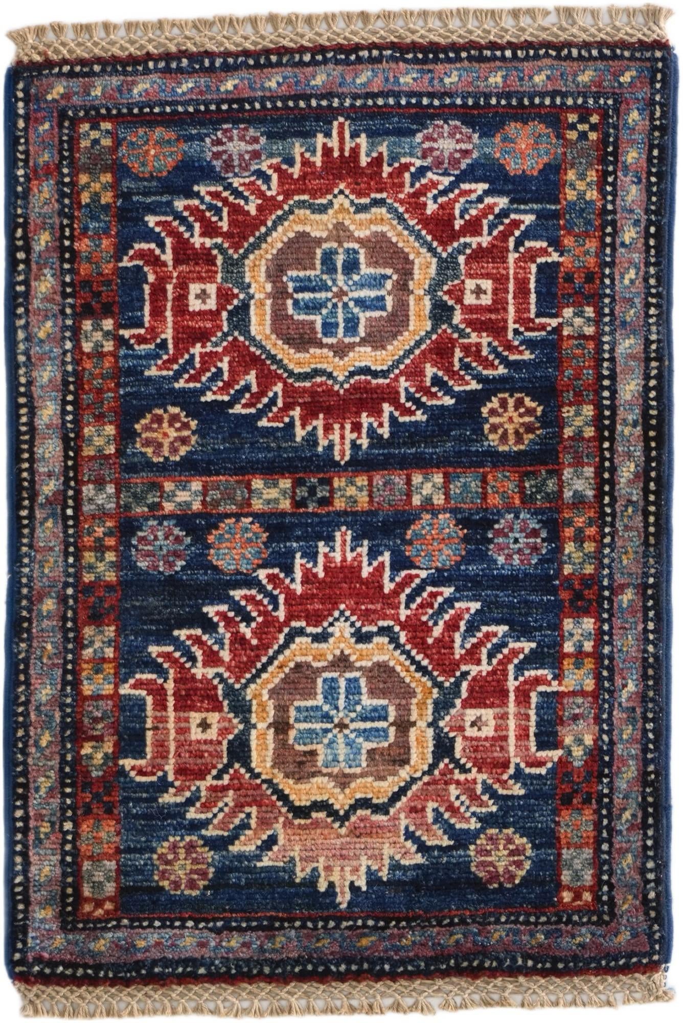 1' 4 x 2' Hand Knotted Ziegler Rug