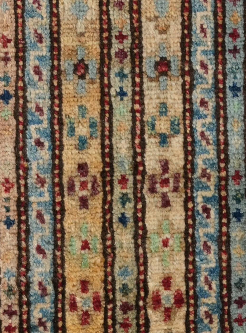 1' 4 x 2' Hand Knotted Ziegler Rug