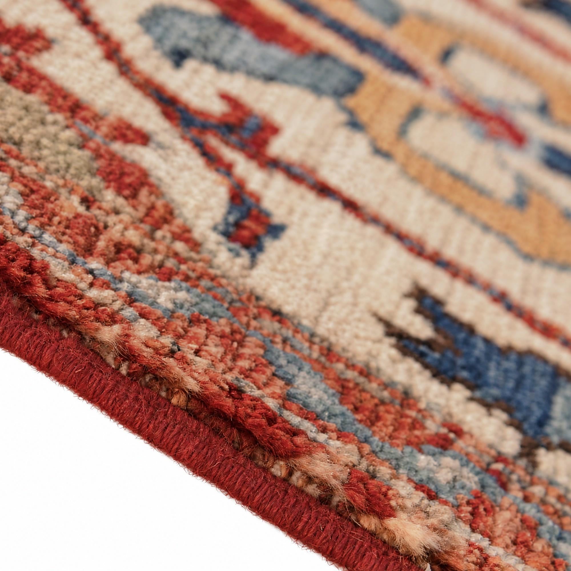 40cm x 60cm Hand Knotted Ziegler Rug