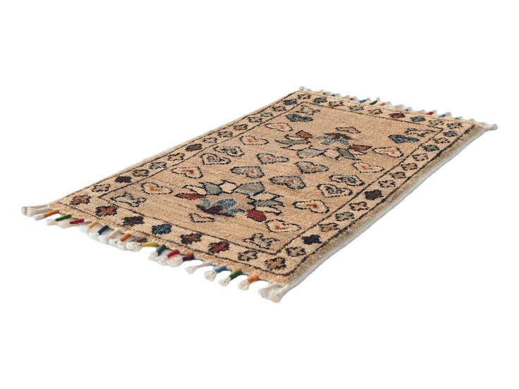 Detailansicht von 35cm x 60cm Handgeknüpft Ziegler Teppich