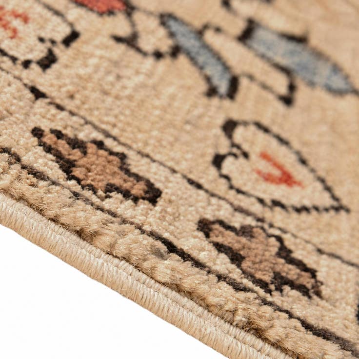 Detailansicht von 35cm x 60cm Handgeknüpft Ziegler Teppich
