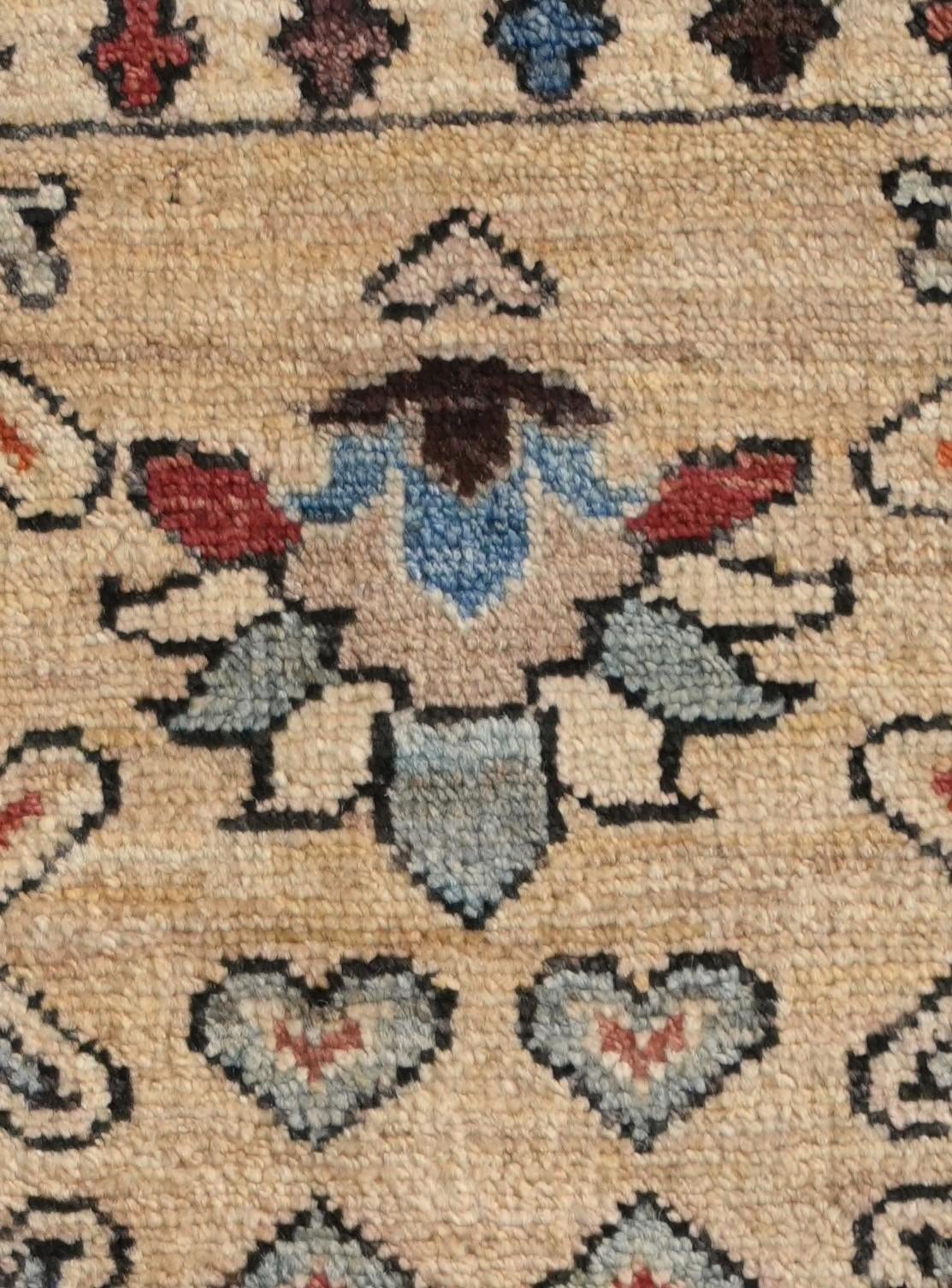 1' 3 x 2' Hand Knotted Ziegler Rug