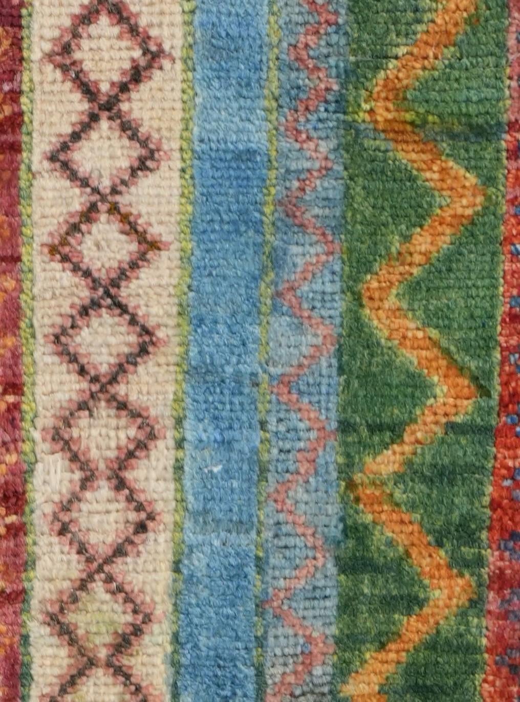 1' 4 x 2' Hand Knotted Ziegler Rug