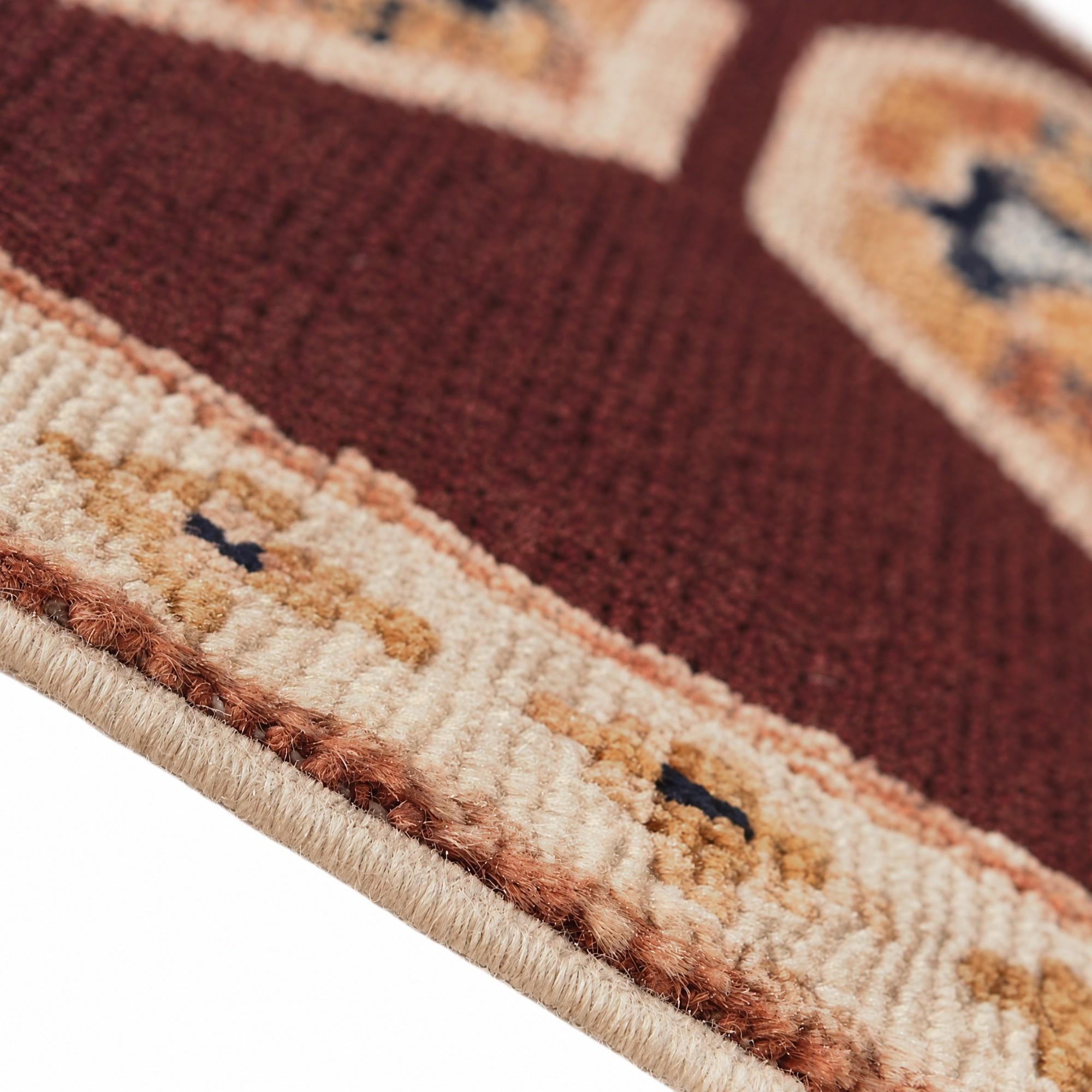 Detail image 8 of 12: 1' 4 x 2' Hand Knotted Ziegler Rug