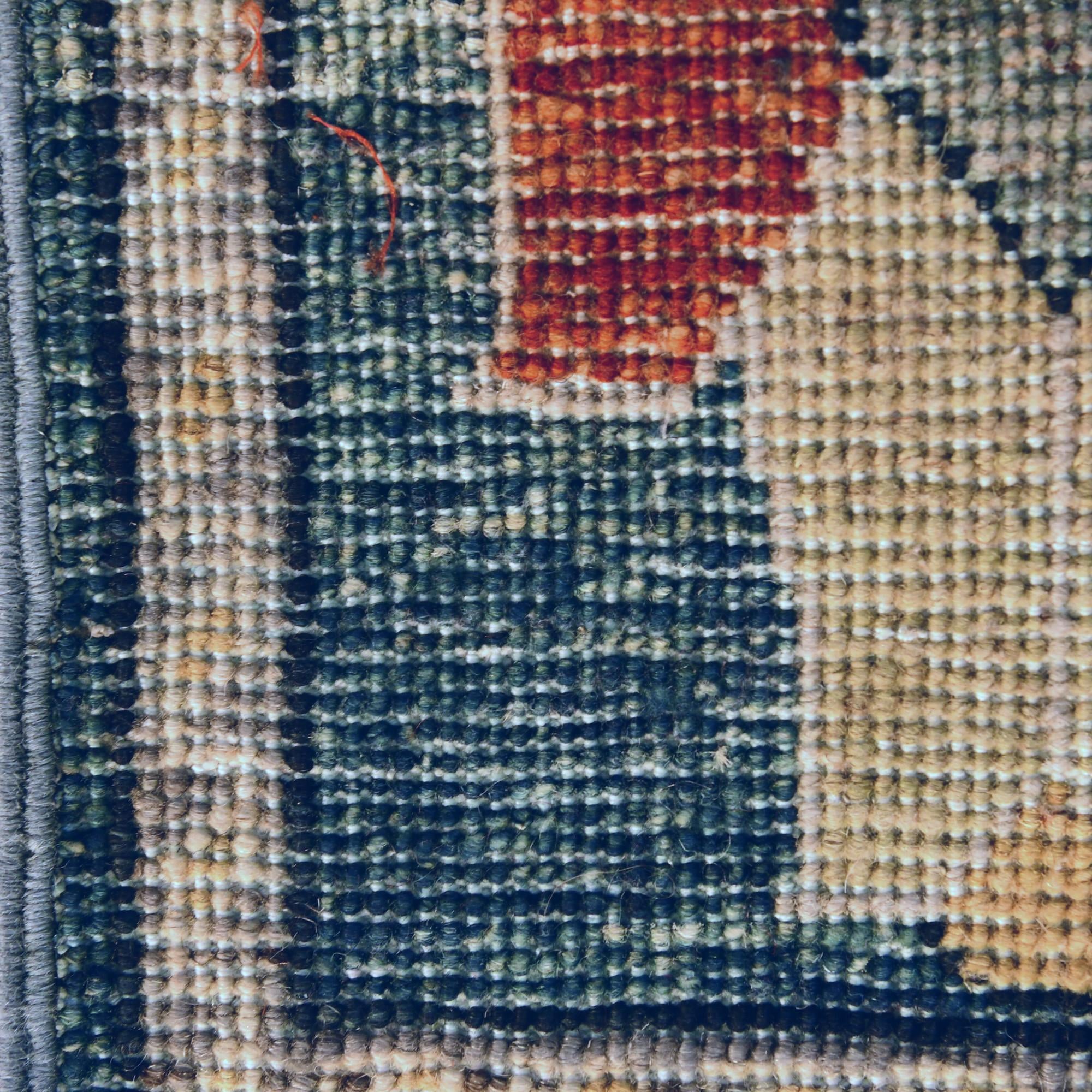 1' 4 x 2' Hand Knotted Ziegler Rug