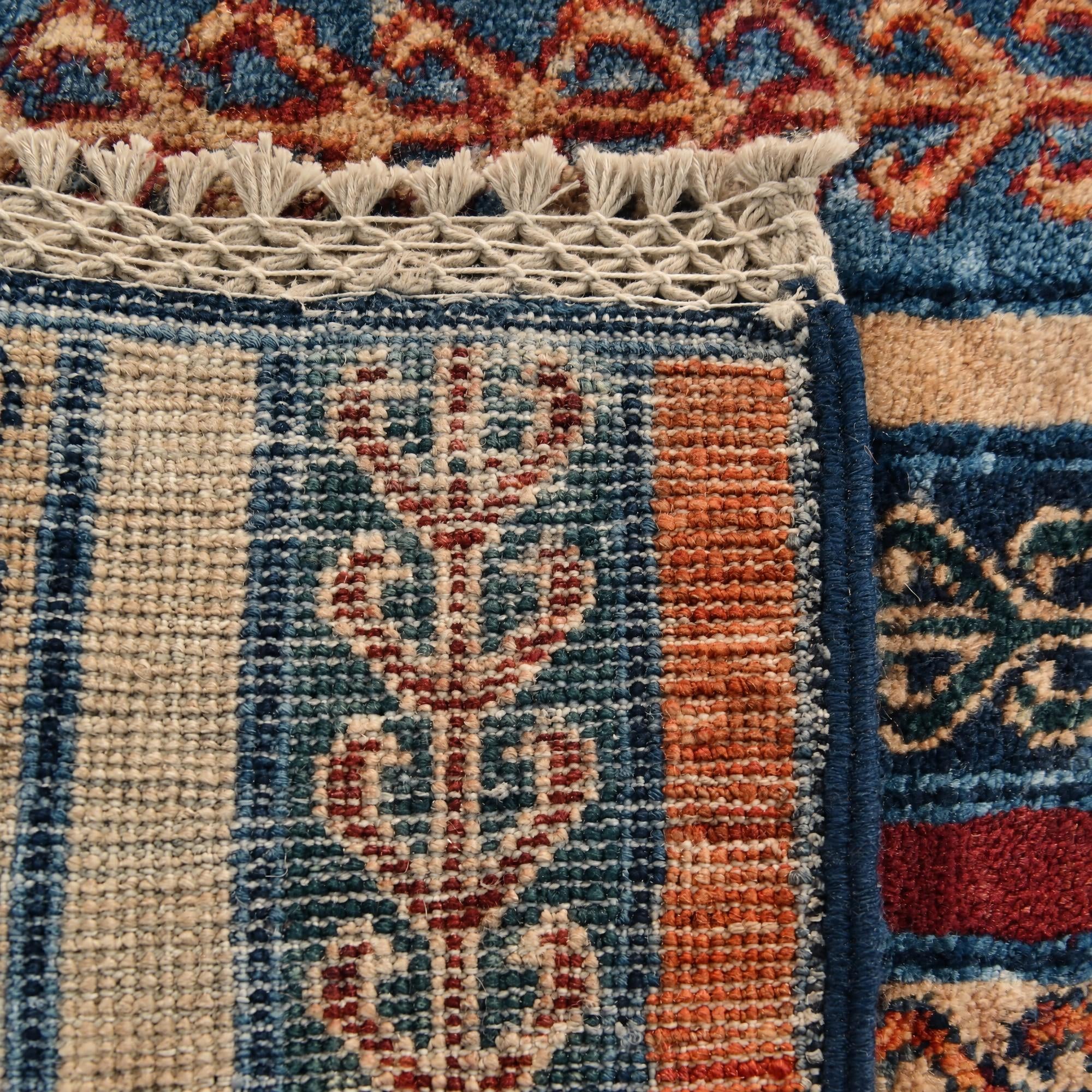 1' 4 x 2' Hand Knotted Ziegler Rug