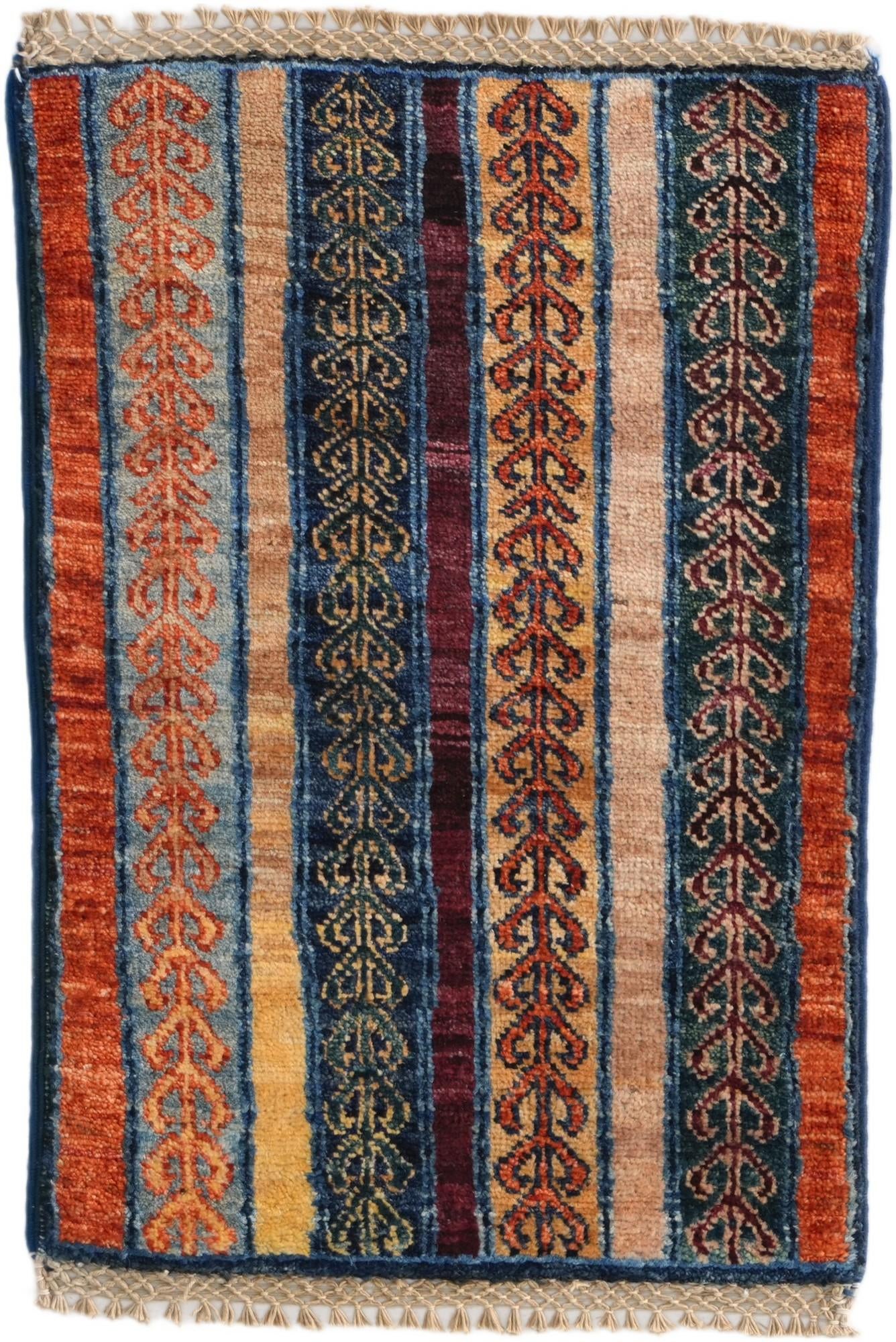 1' 4 x 2' Hand Knotted Ziegler Rug