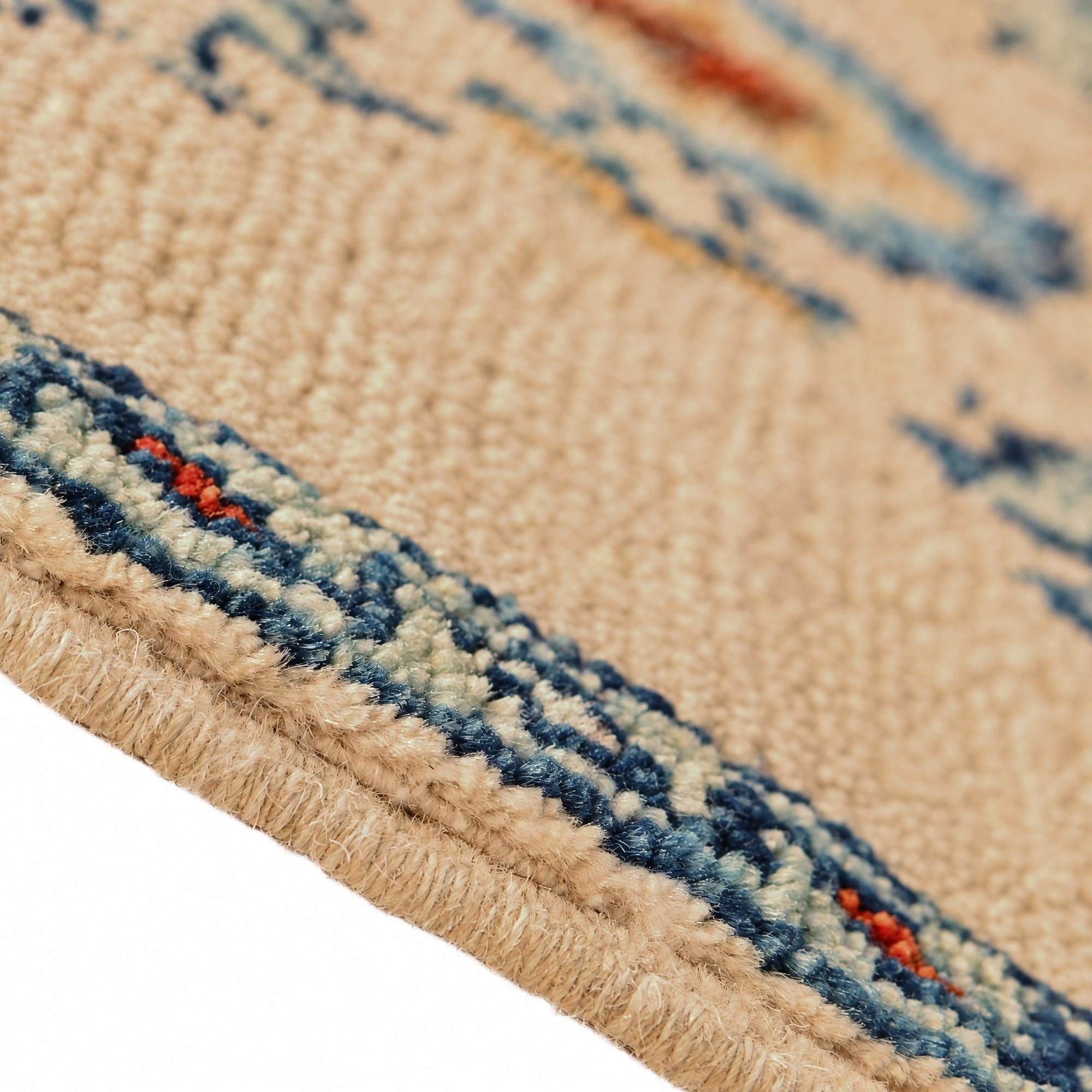 40cm x 60cm Hand Knotted Ziegler Rug