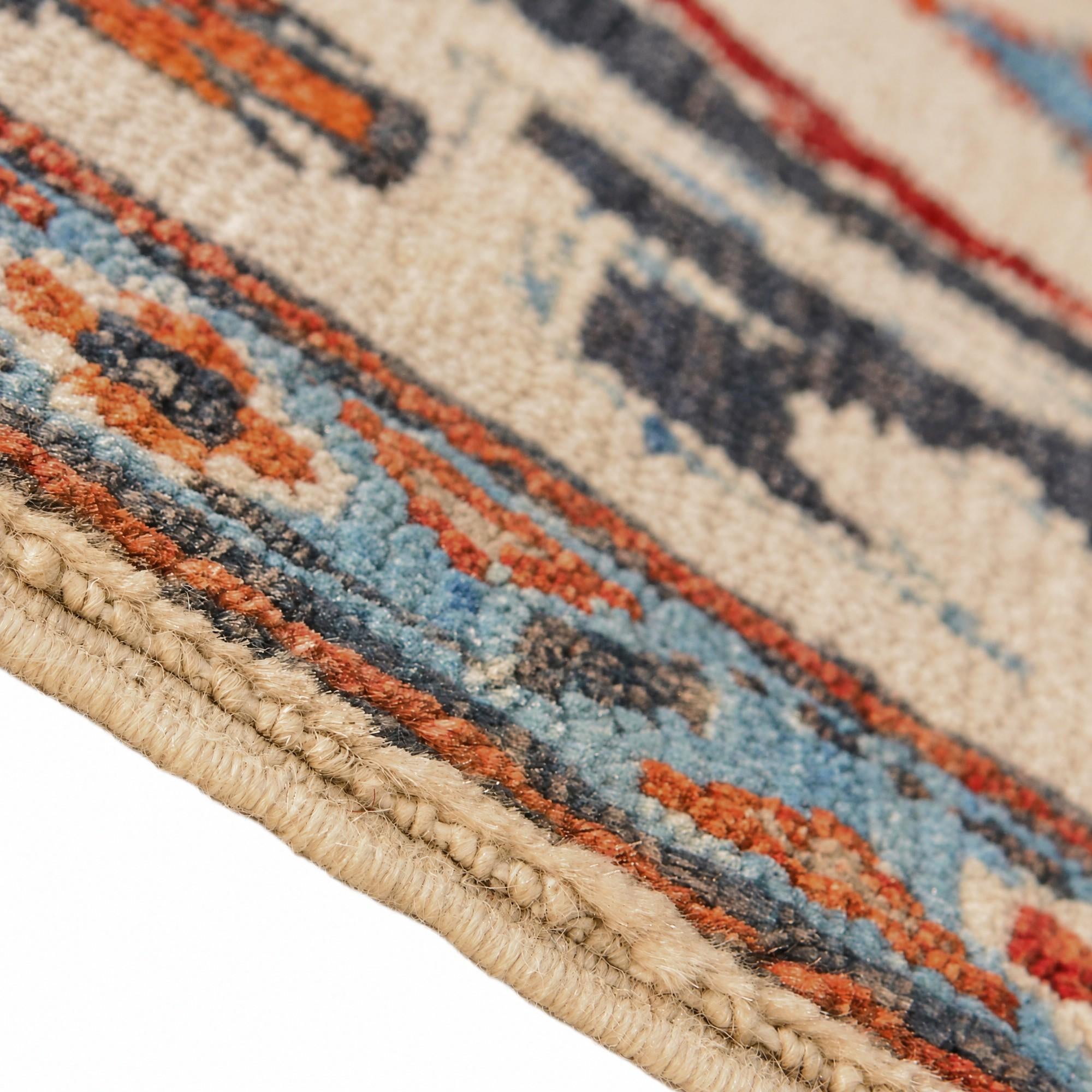 40cm x 60cm Hand Knotted Ziegler Rug