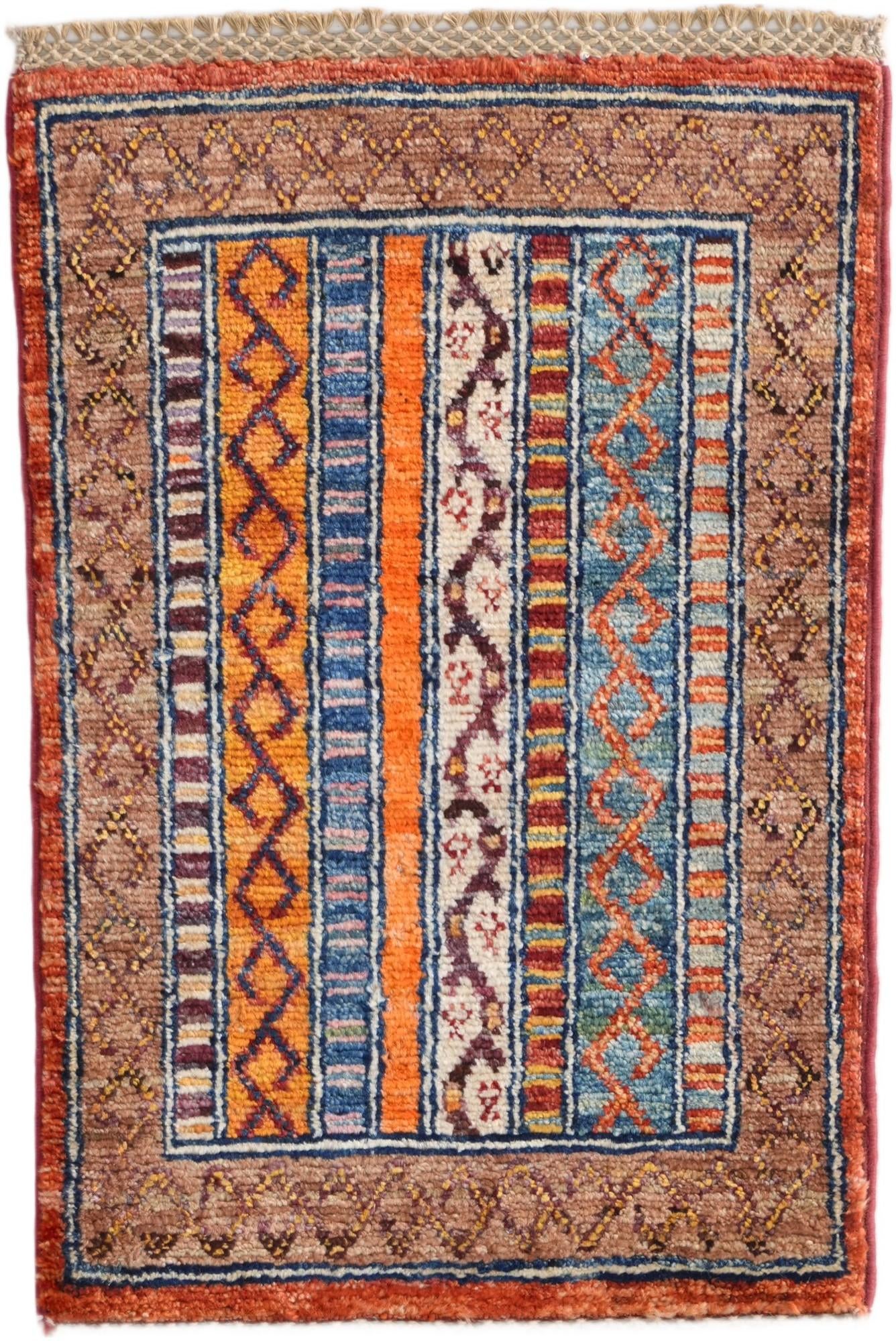1' 4 x 2' Hand Knotted Ziegler Rug